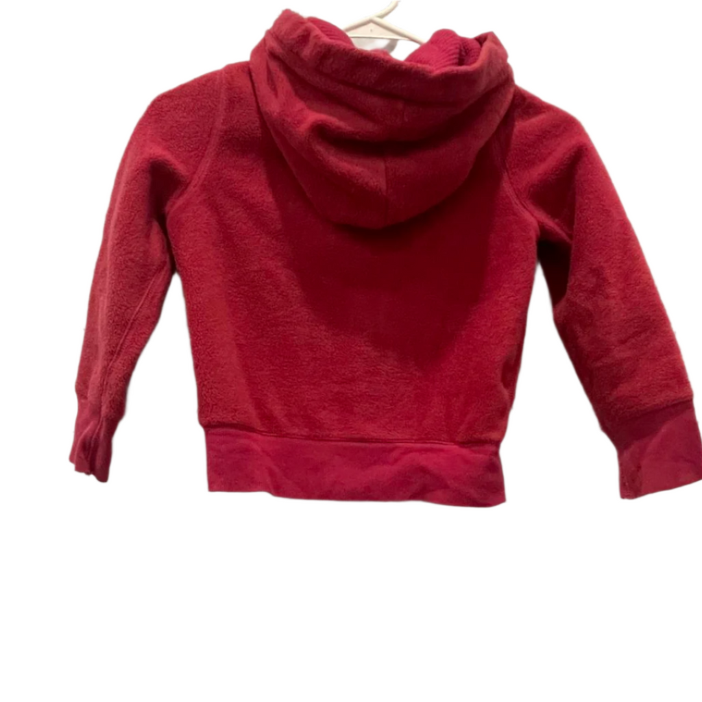 Used Gap Little Girls Jacket - Sequin Logo Full-Zip | Pink | Small