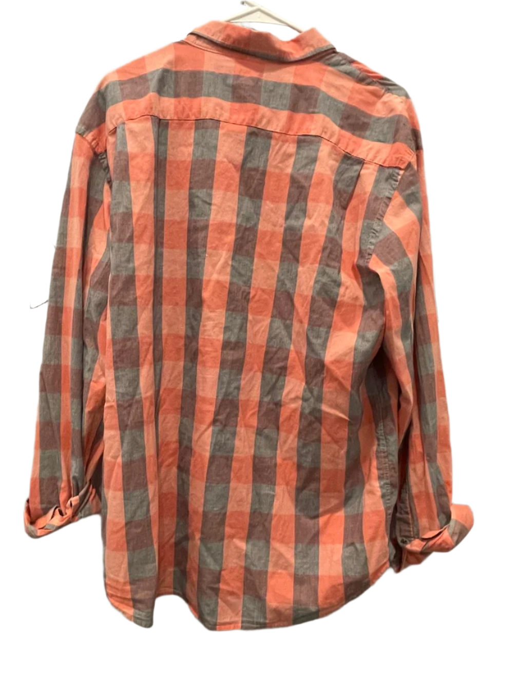 Old Navy Mens Button Down Shirt Everyday Casual Front Pocket - Coral - XL - Like New - Pic 2