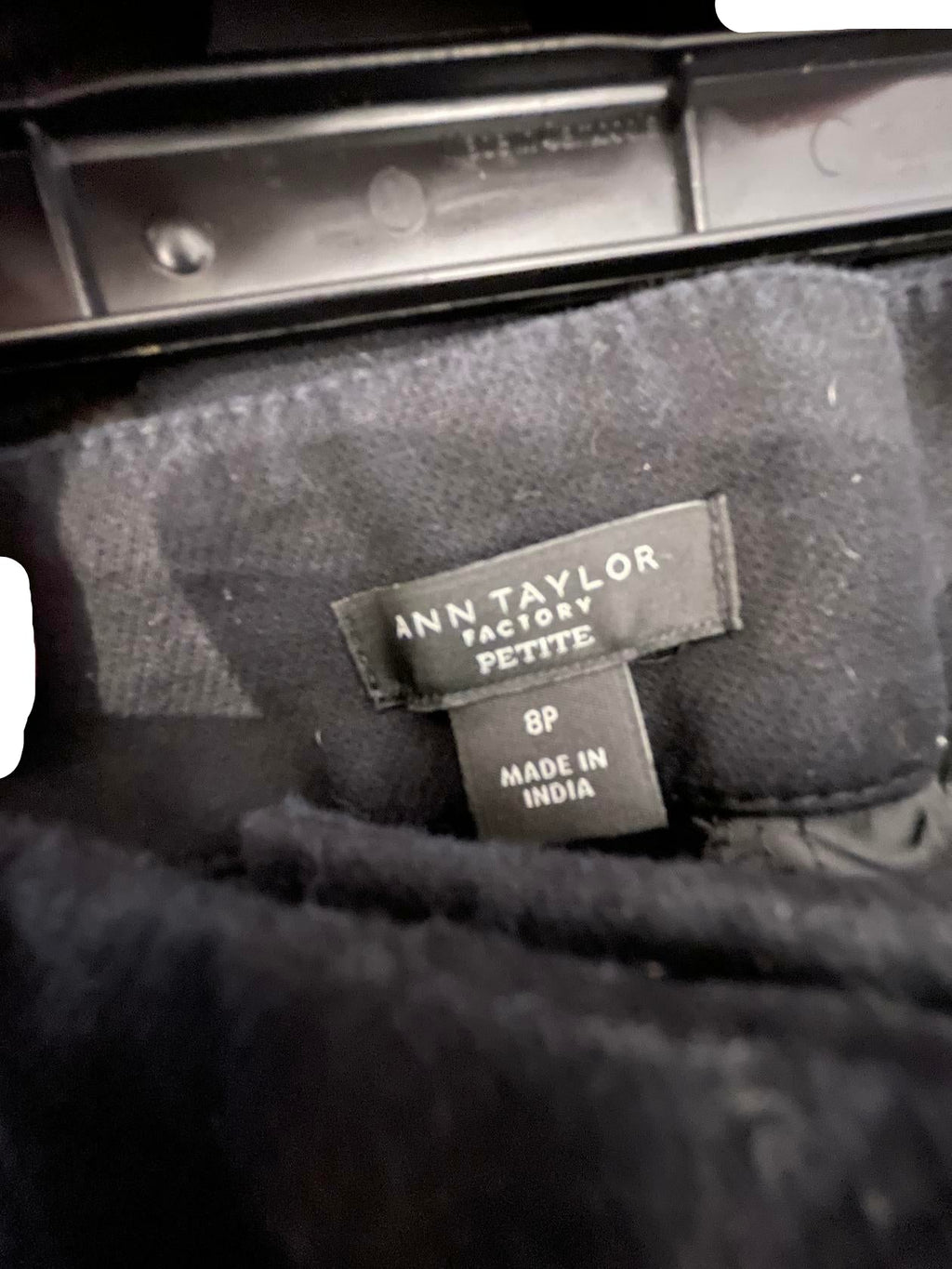 Ann Taylor Womens Dress Pants Petite - Black - 8P - Very Good - Pic 3