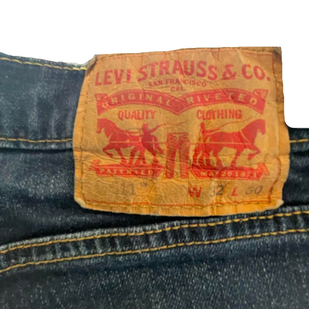 Used Levi Strauss Mens Jeans - 511 Dark Wash | Blue | 32X30