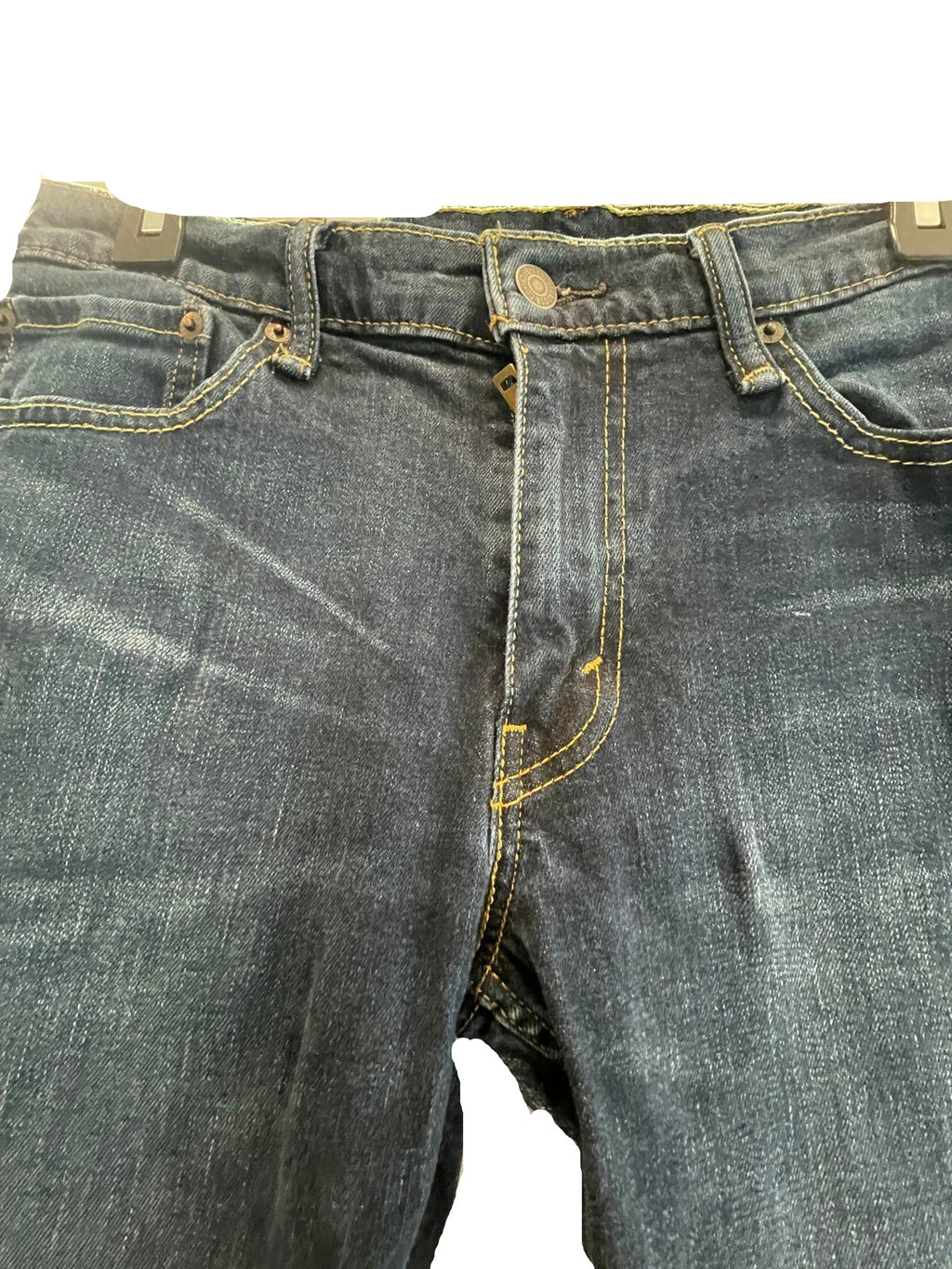 Levi Strauss Mens Jeans 511 Dark Wash Straight Regular - Blue - 32X30 - Very Good - Pic 2