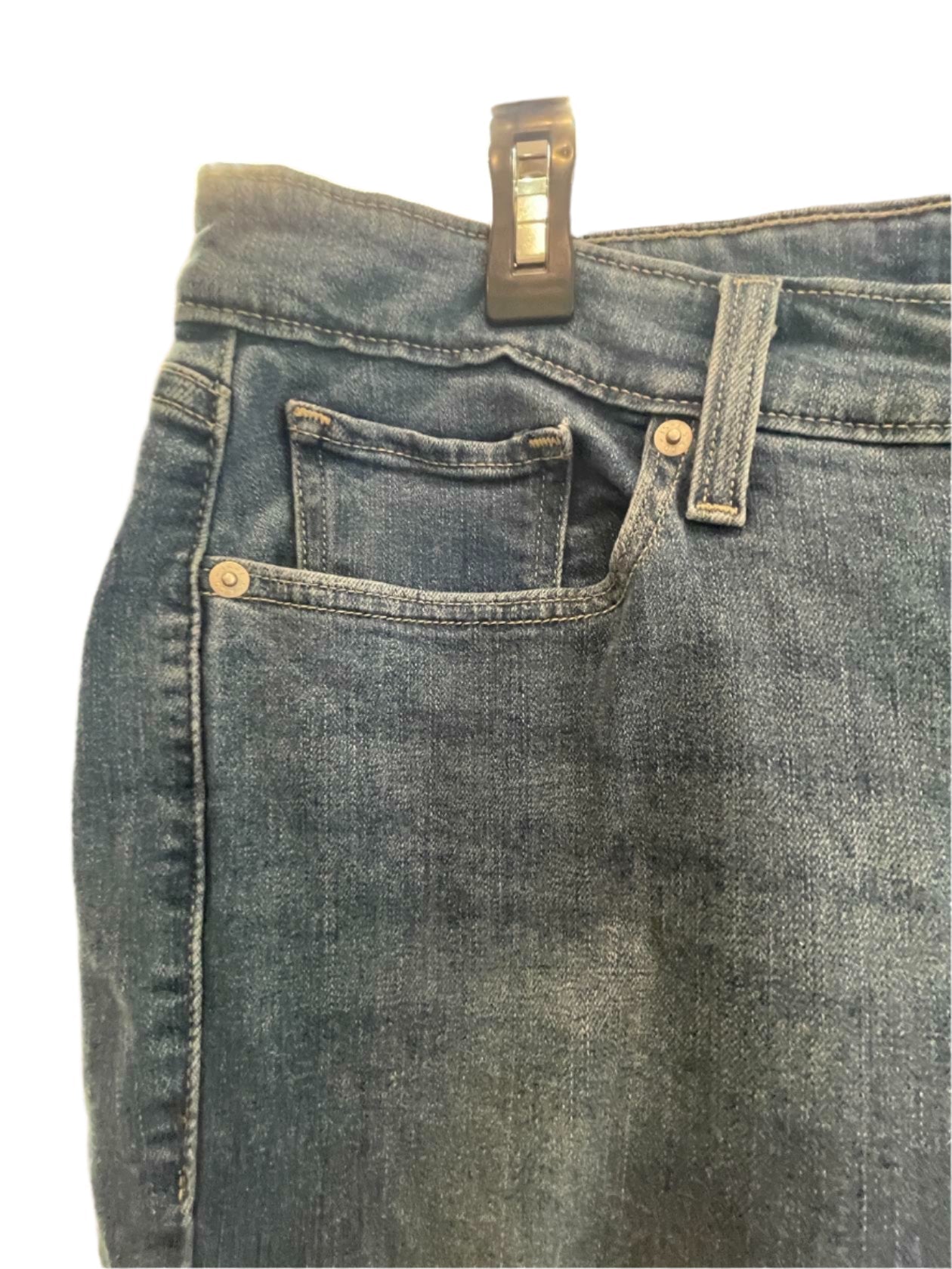 Levi Strauss Womens Jeans 414 Flare Relaxed Straight - Blue - 18W - Very Good - Pic 3