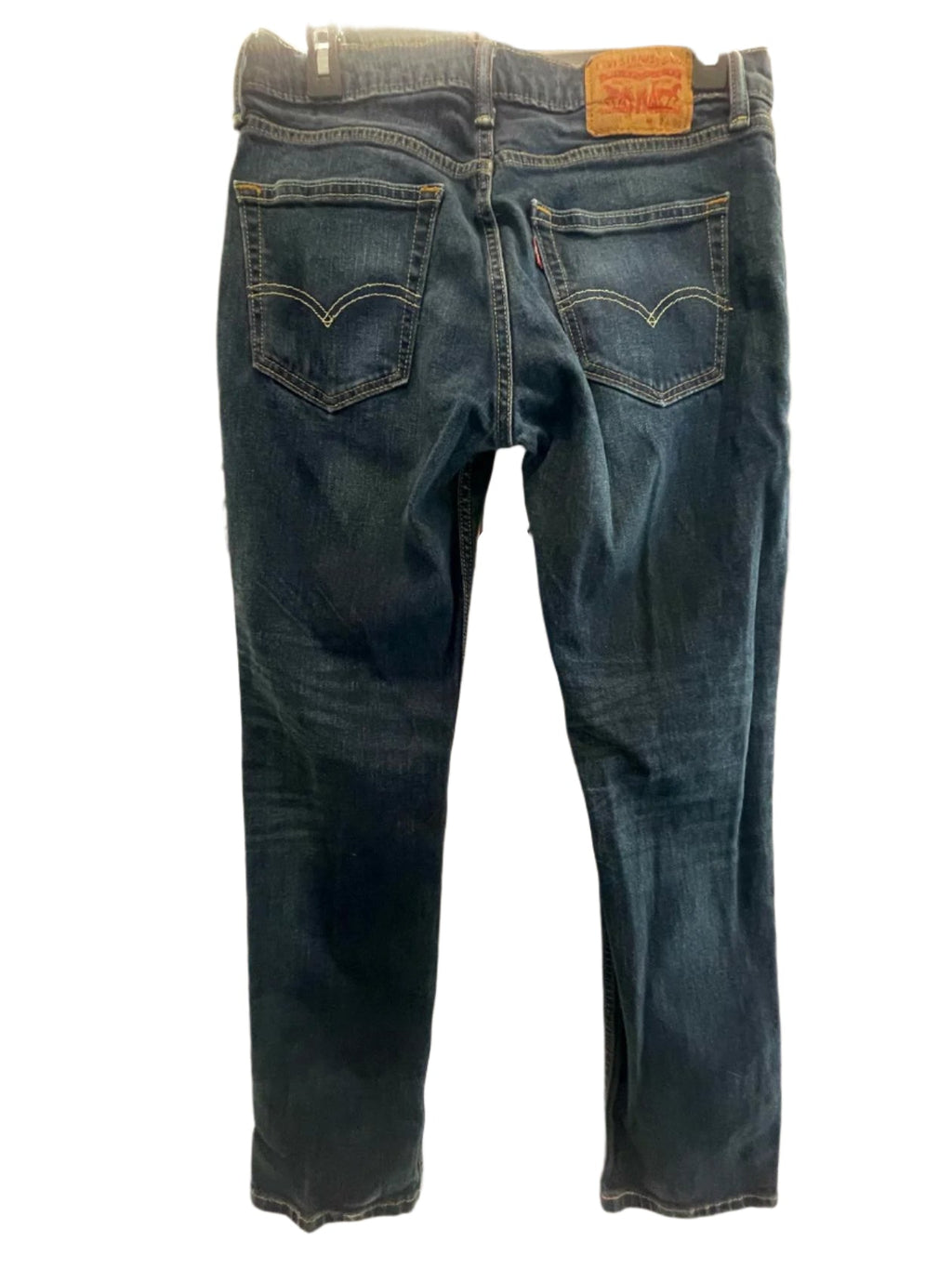 Levi Strauss Mens Jeans 511 Dark Wash Straight Regular - Blue - 32X30 - Very Good - Pic 4