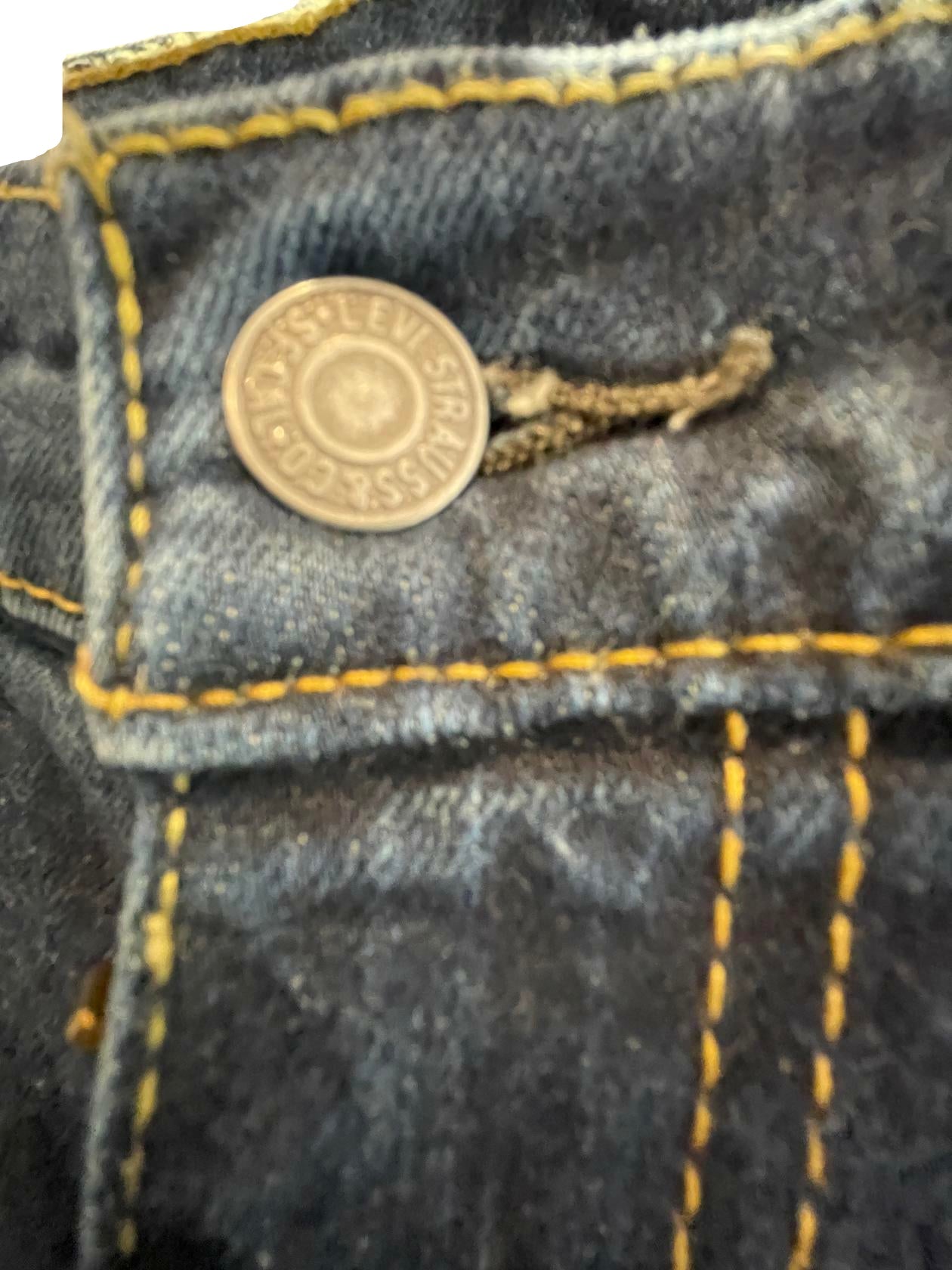 Levi Strauss Mens Jeans 511 Dark Wash Straight Regular - Blue - 32X30 - Very Good - Pic 3