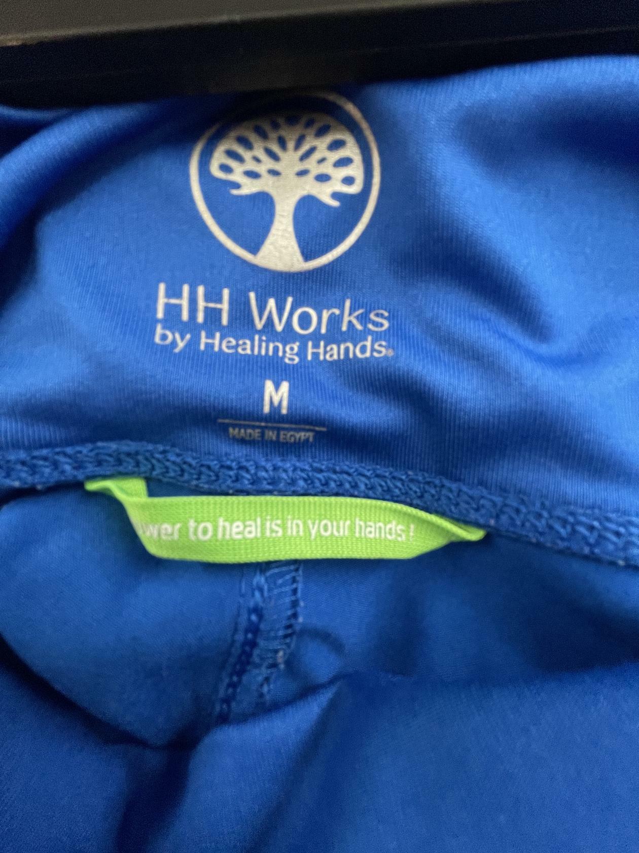 HH Works Womens Maternity Scrub Pants Healing Hands - Blue - Medium - Very Good - Pic 6