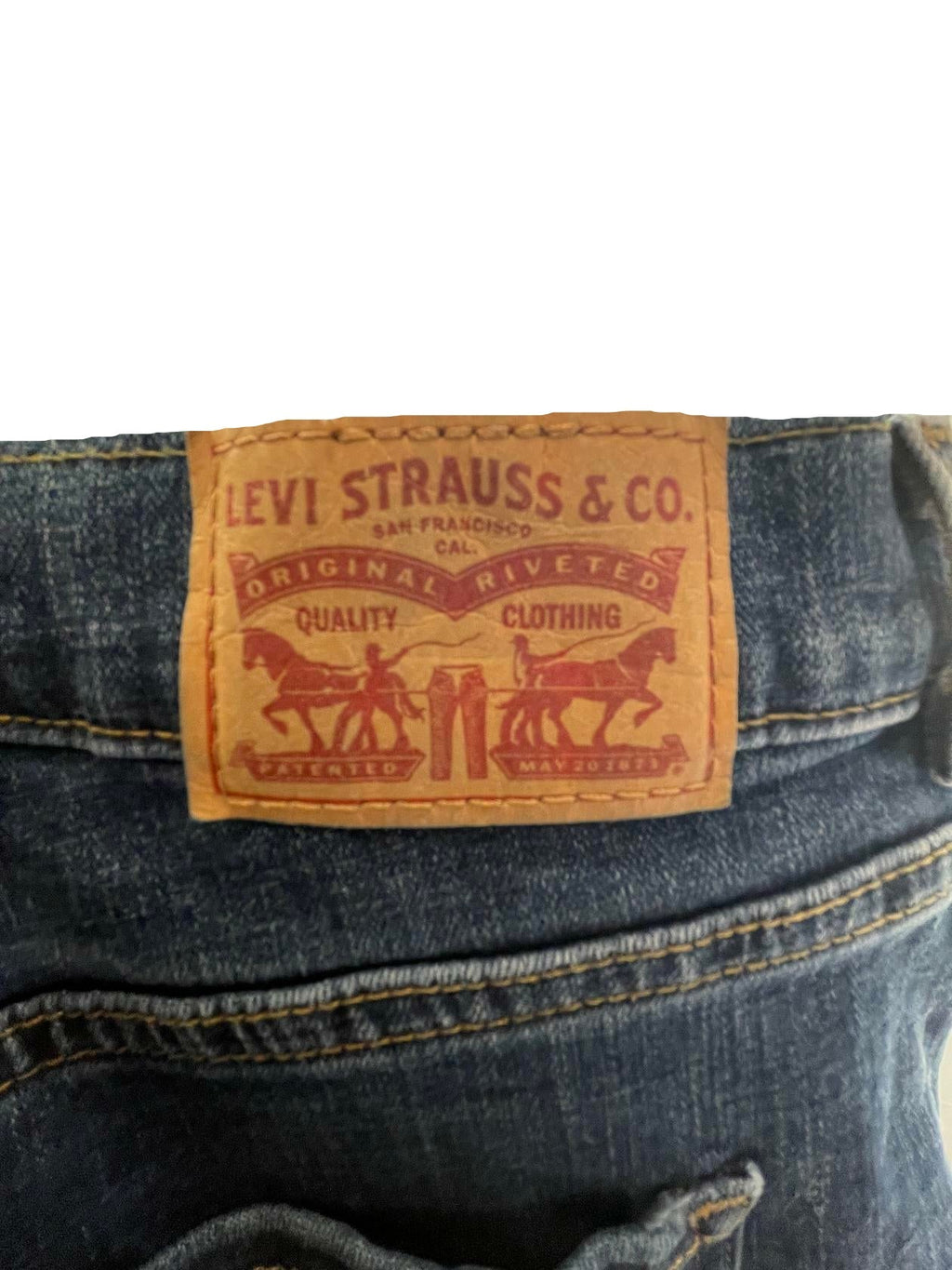 Signature by Levi Strauss Womens Denim Shorts Signature Classic - Blue - 29 - Very Good - Pic 4