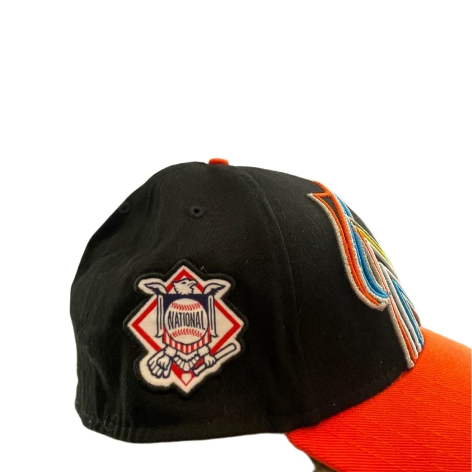 Used New Era Miami Marlins Snapback Cap - MLB 2017 All-Star Game Logo | Black/Orange | Med/Large