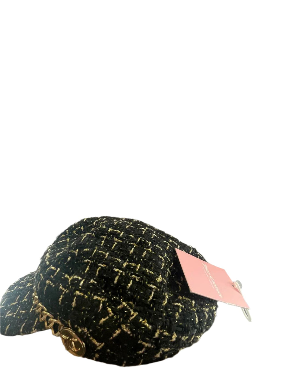 Juicy Couture Womens Newsboy Hat - Black/Gold - Universal - New - Pic 4