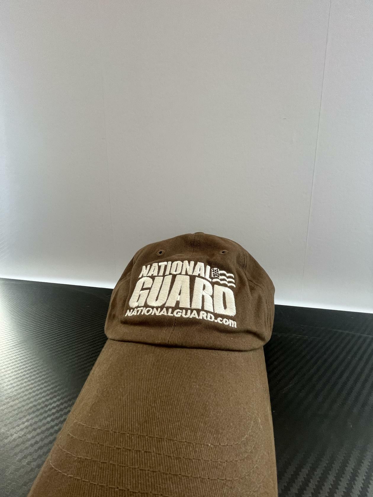 Unisex Adjustable Baseball Cap Embroidered Military National Guard - Brown - Universal - Very Good - Pic 2
