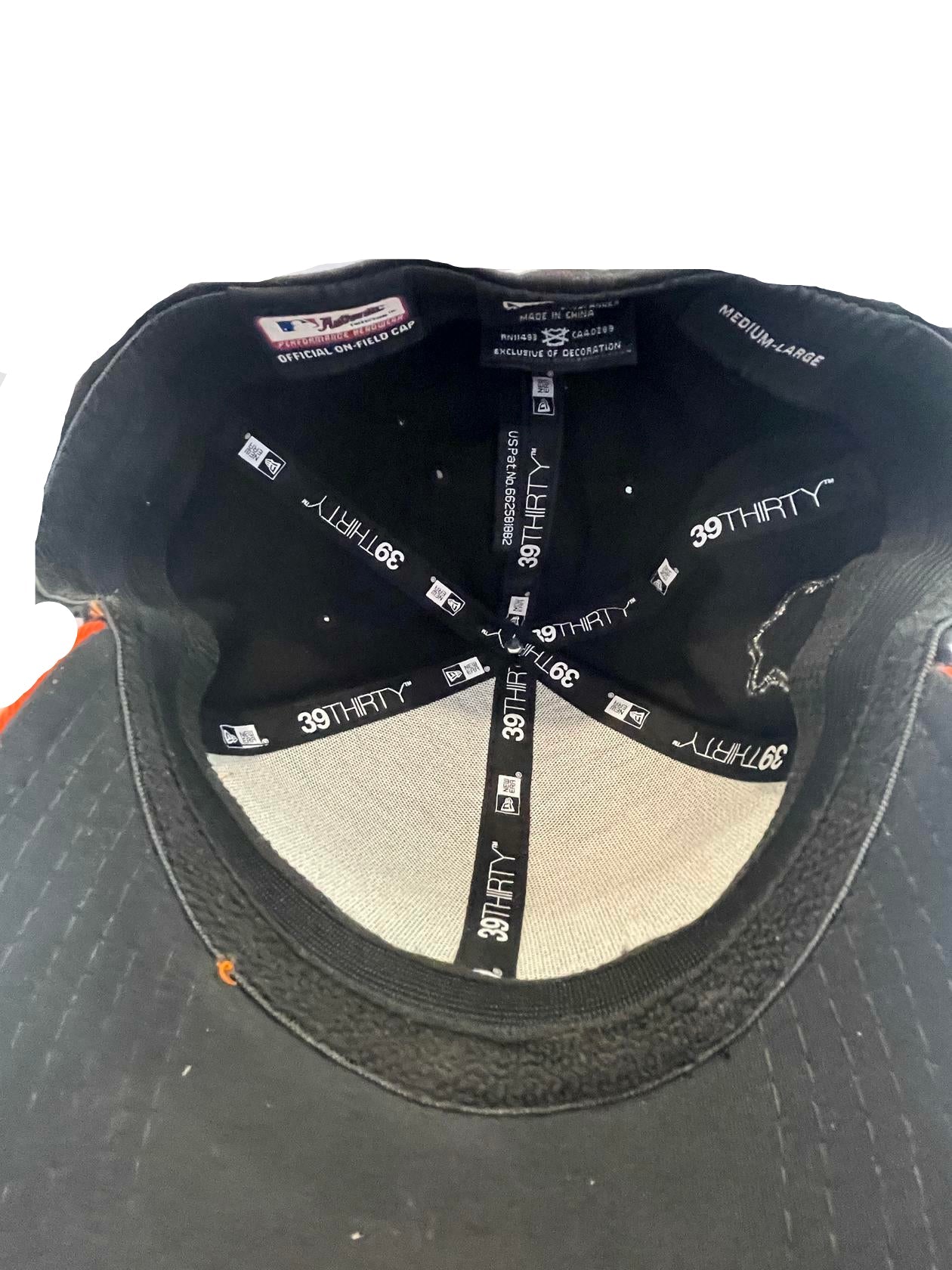 NEW ERA Mens Snapback Cap Miami Marlins MLB Team 2017 ASG Logo - Black/Orange - M/L - Like New - Pic 9