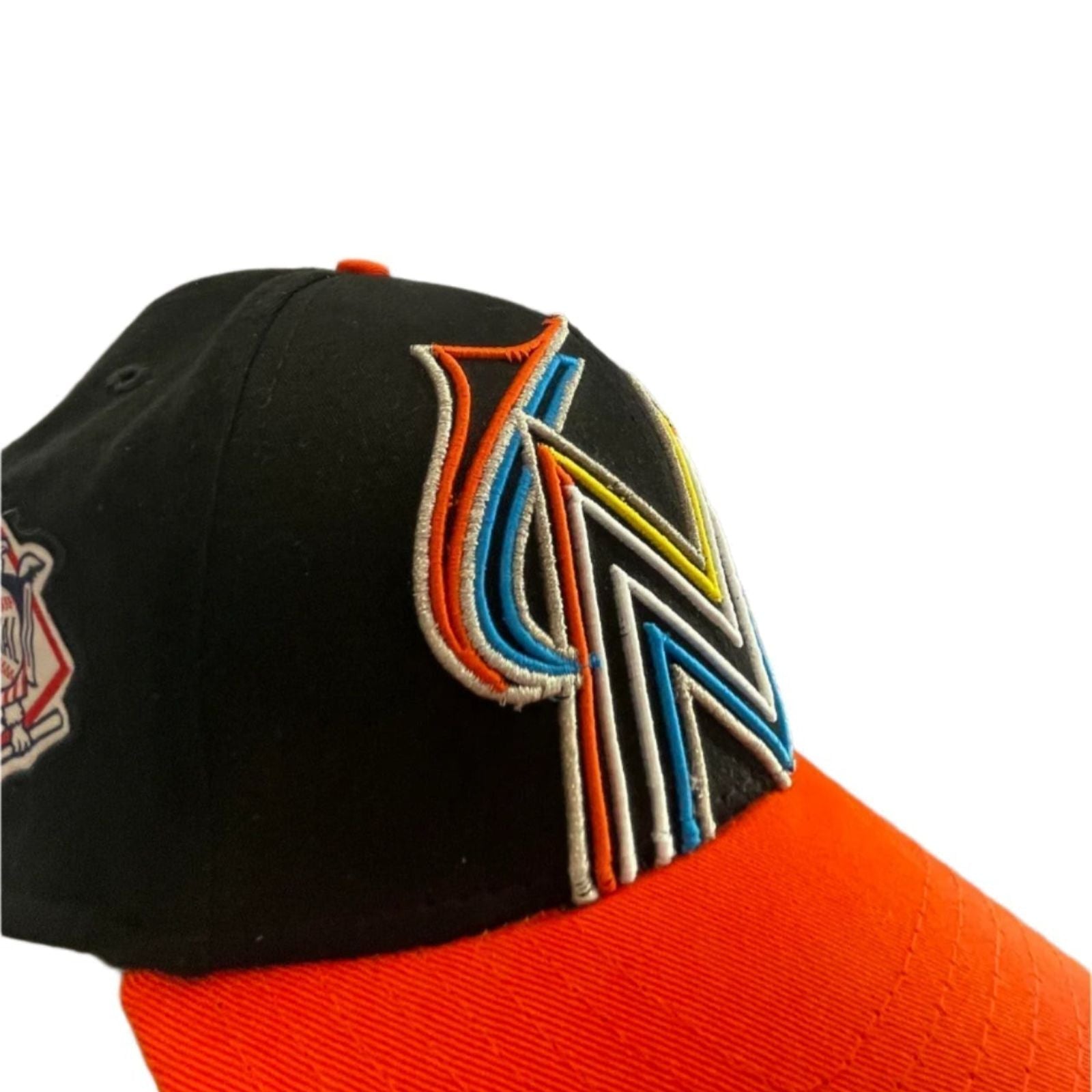 Used New Era Miami Marlins Snapback Cap - MLB 2017 All-Star Game Logo | Black/Orange | Med/Large