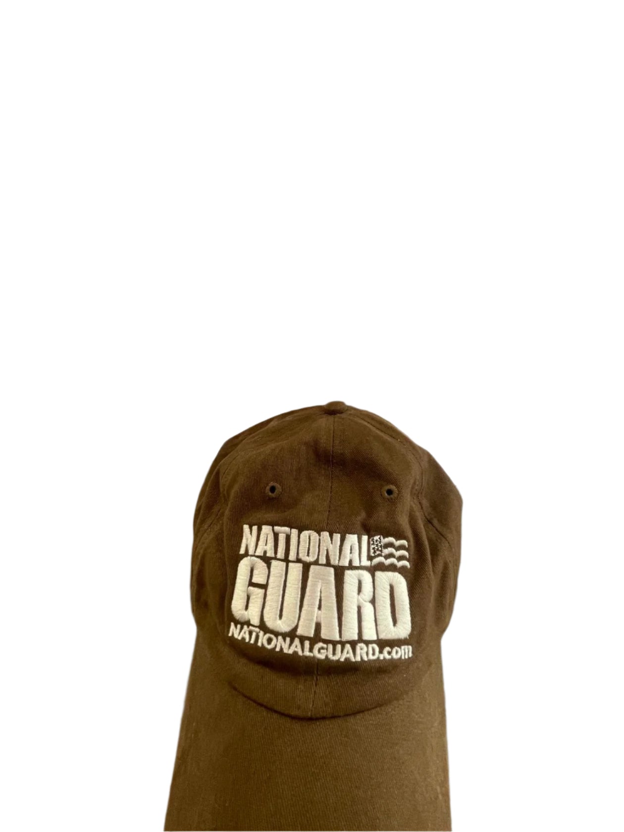 Unisex Adjustable Baseball Cap Embroidered Military National Guard - Brown - Universal - Very Good - Pic 3