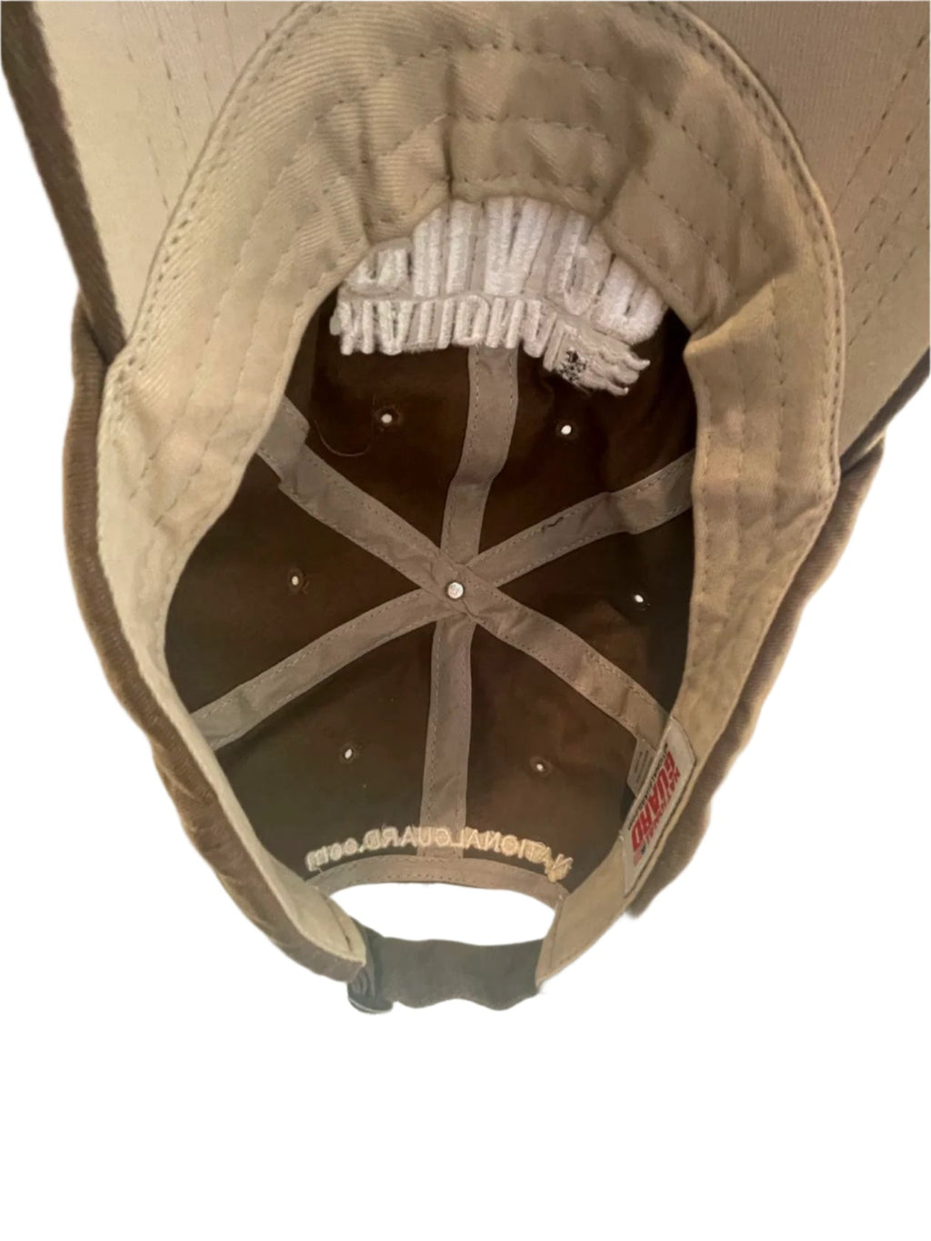 Unisex Adjustable Baseball Cap Embroidered Military National Guard - Brown - Universal - Very Good - Pic 7