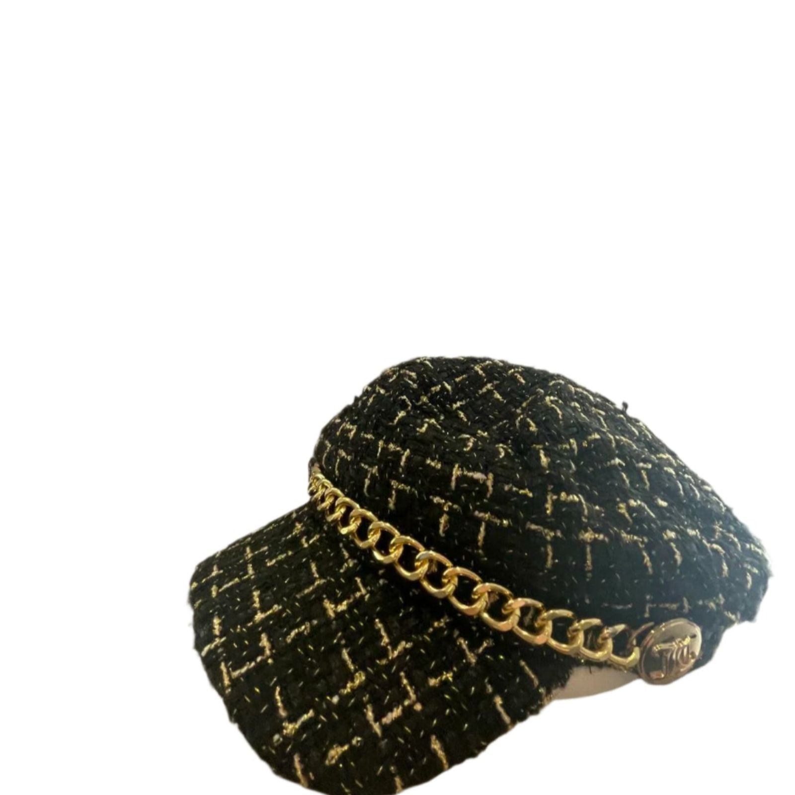 Used Juicy Couture Womens Newsboy Hat | Black | One Size