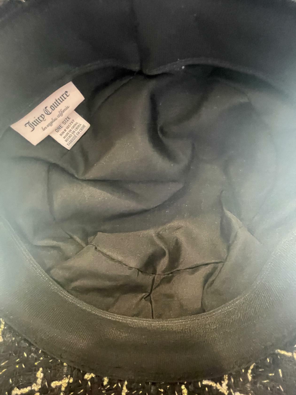 Juicy Couture Womens Newsboy Hat - Black/Gold - Universal - New - Pic 7