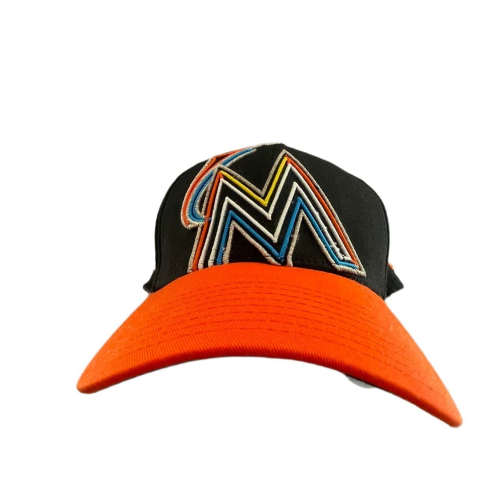 Used New Era Miami Marlins Snapback Cap - MLB 2017 All-Star Game Logo | Black/Orange | Med/Large