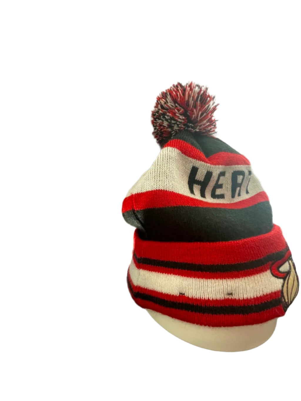 NEW ERA Unisex Beanie NBA Miami Heat Cuffed - Black/Red/White - Universal - Like New - Pic 6