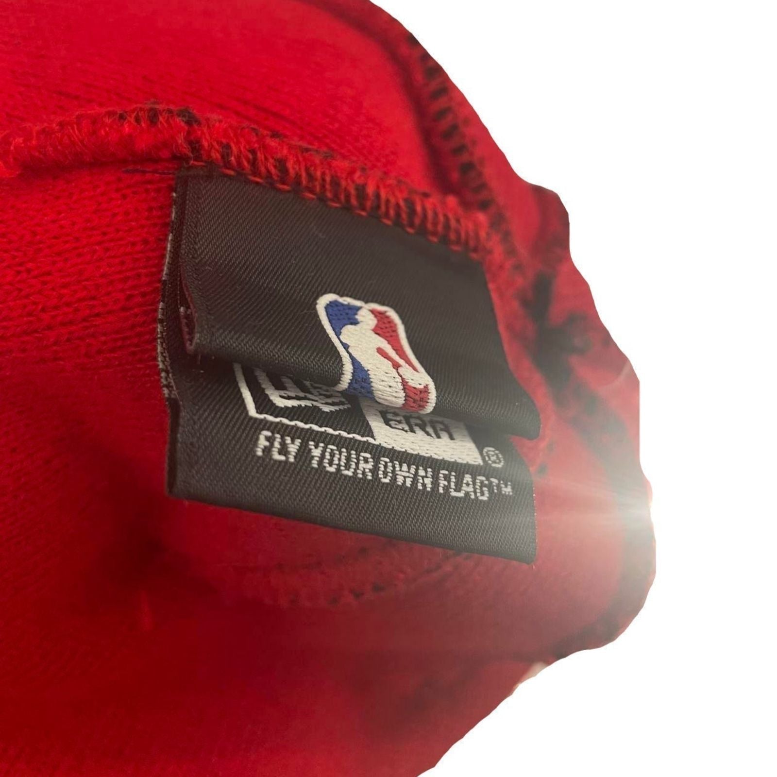 Used NBA Miami Heat Unisex Adult Beanie By New Era - Cuffed | Black/Red/White | One Size