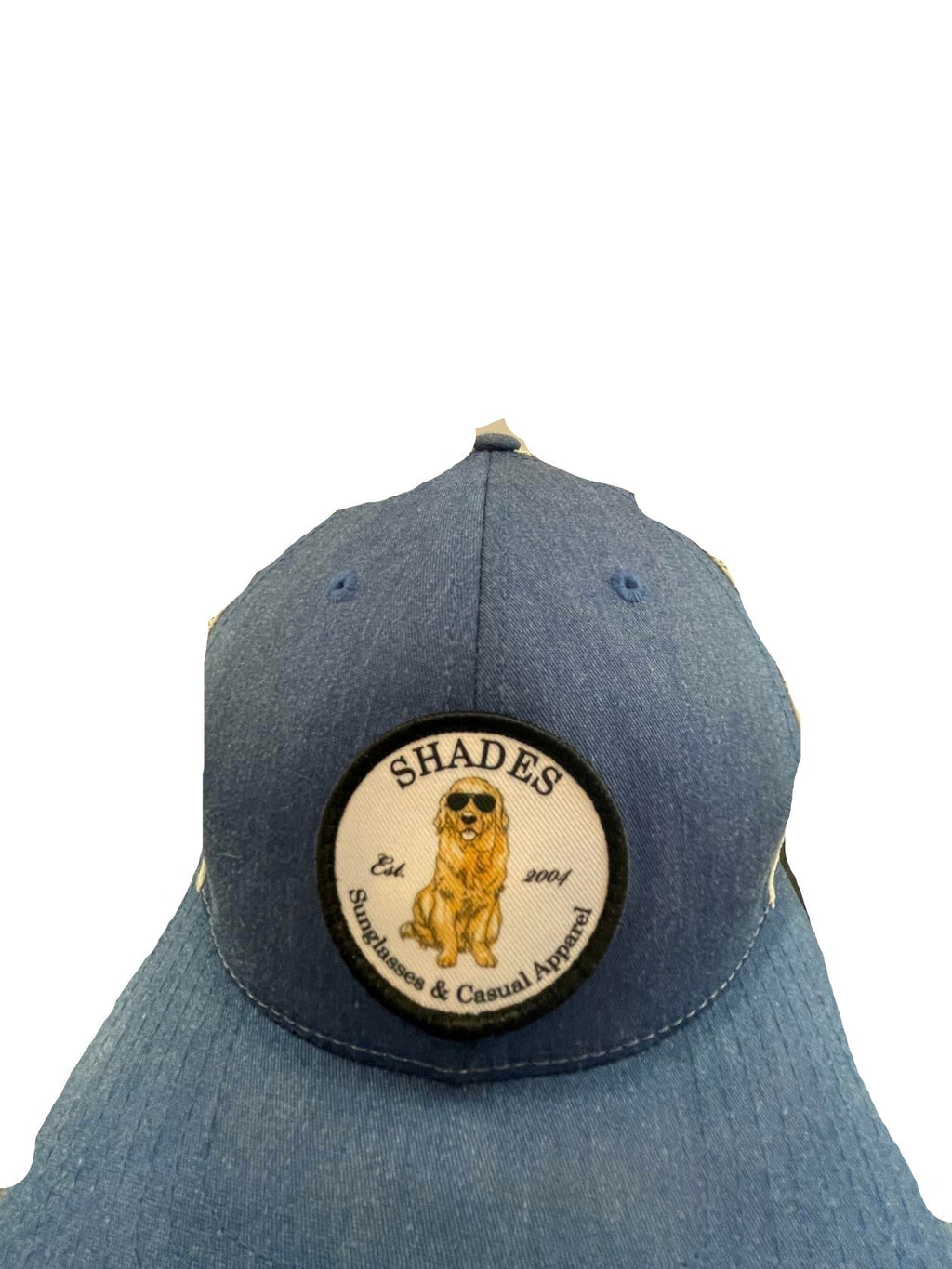 Shades Unisex Snapback Cap Low Pro Mesh Back Trucker - Blue - Universal - Very Good - Pic 2