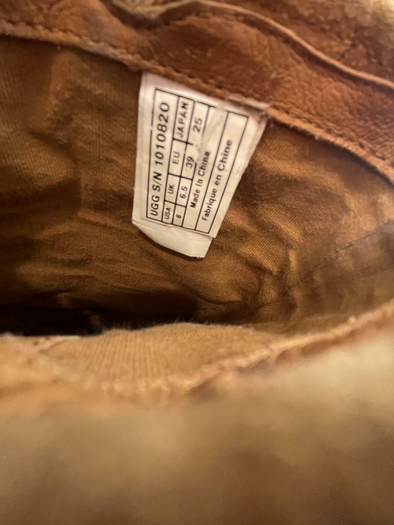 UGG Womens Boots Tall Braided Tasman Chestnut - Brown - 8 - Very Good - Pic 10