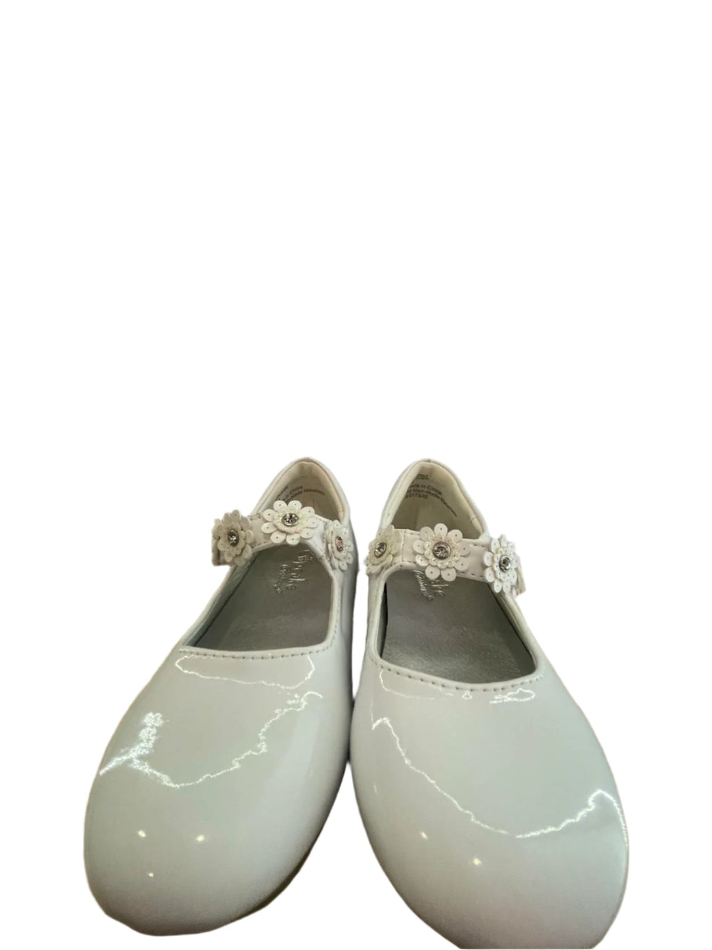 Cupcake Couture Kids Strap Shoes Floral - White - 8M - Very Good - Pic 5