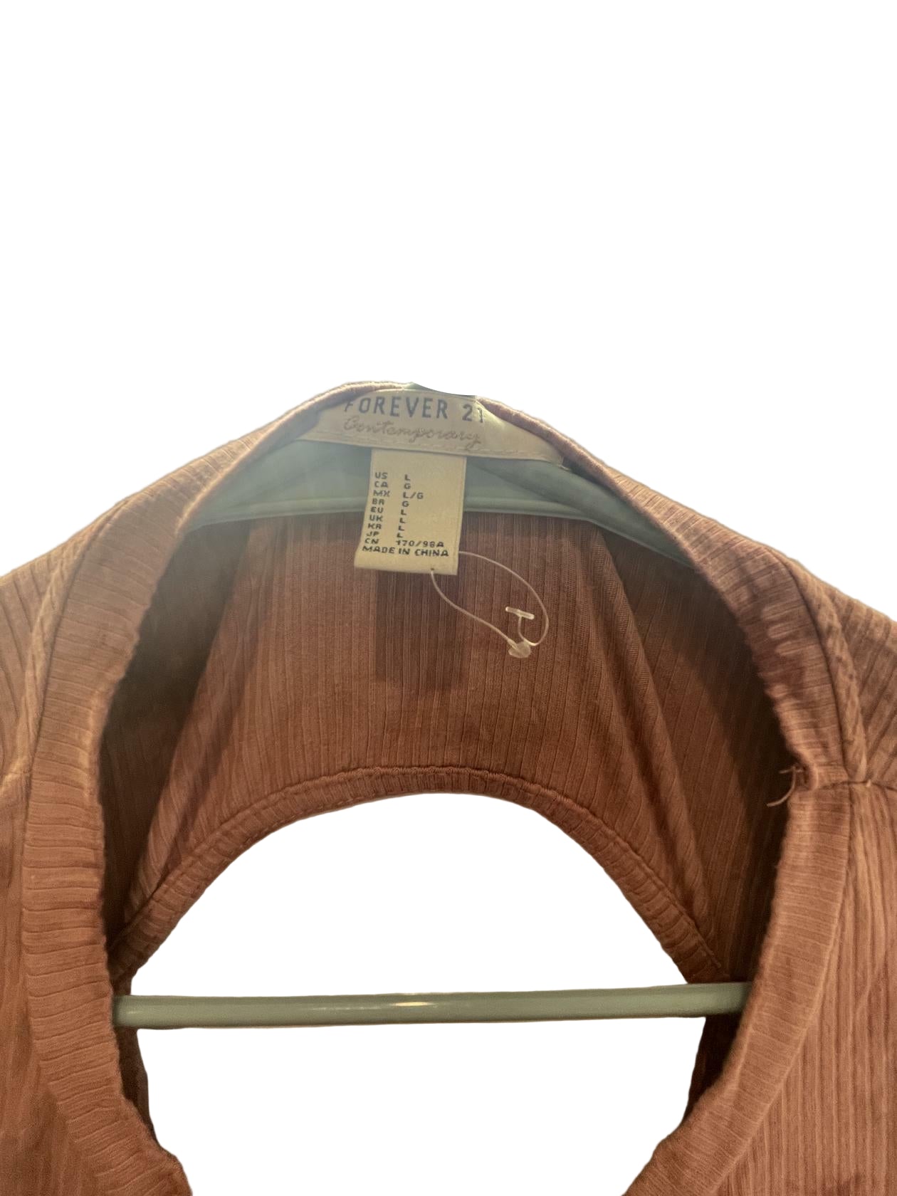 Forever 21 Womens Fitted T-Shirt Dress - Brown - Size Large - New