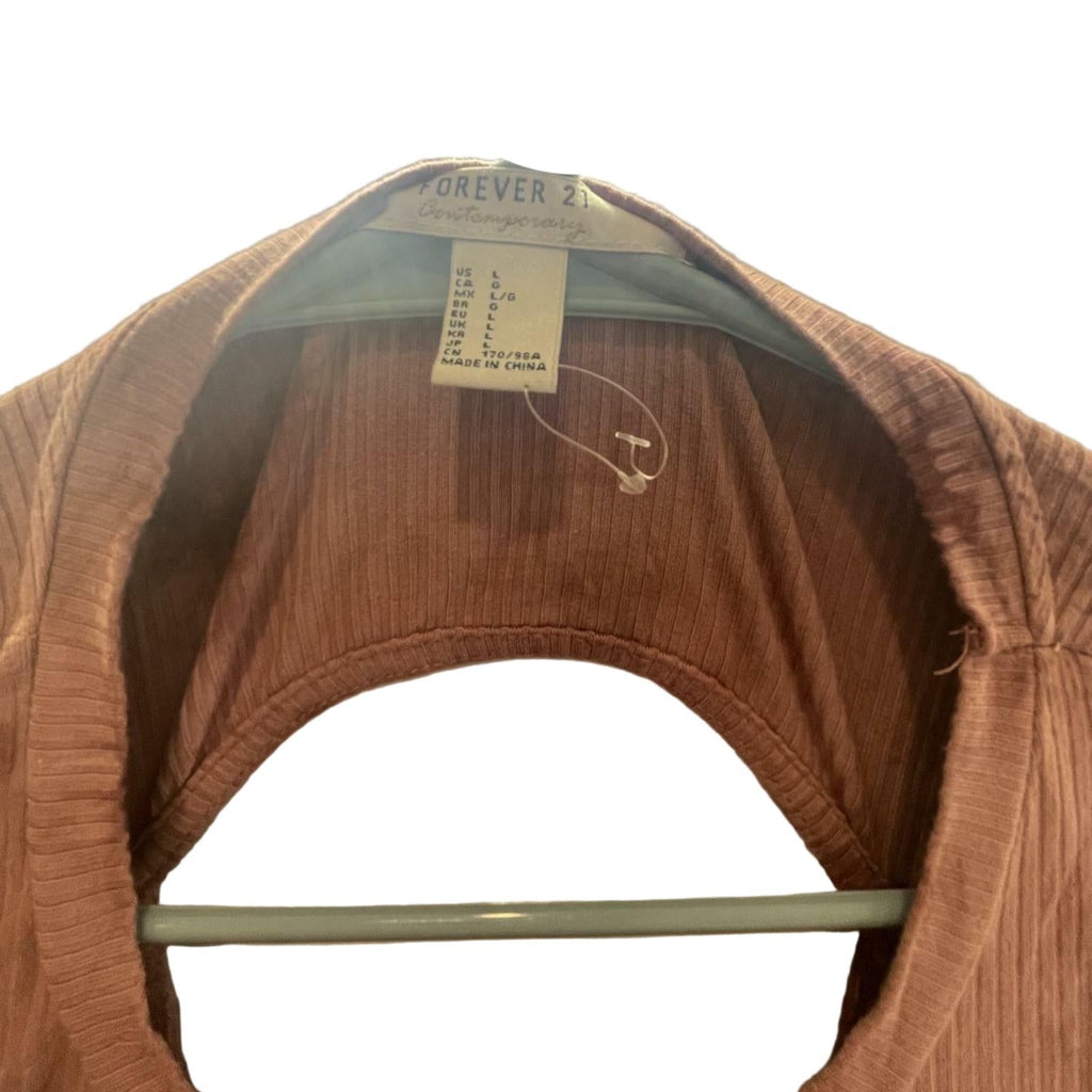 Used Forever 21 Womens T-Shirt Dress - Fitted | Brown | Large