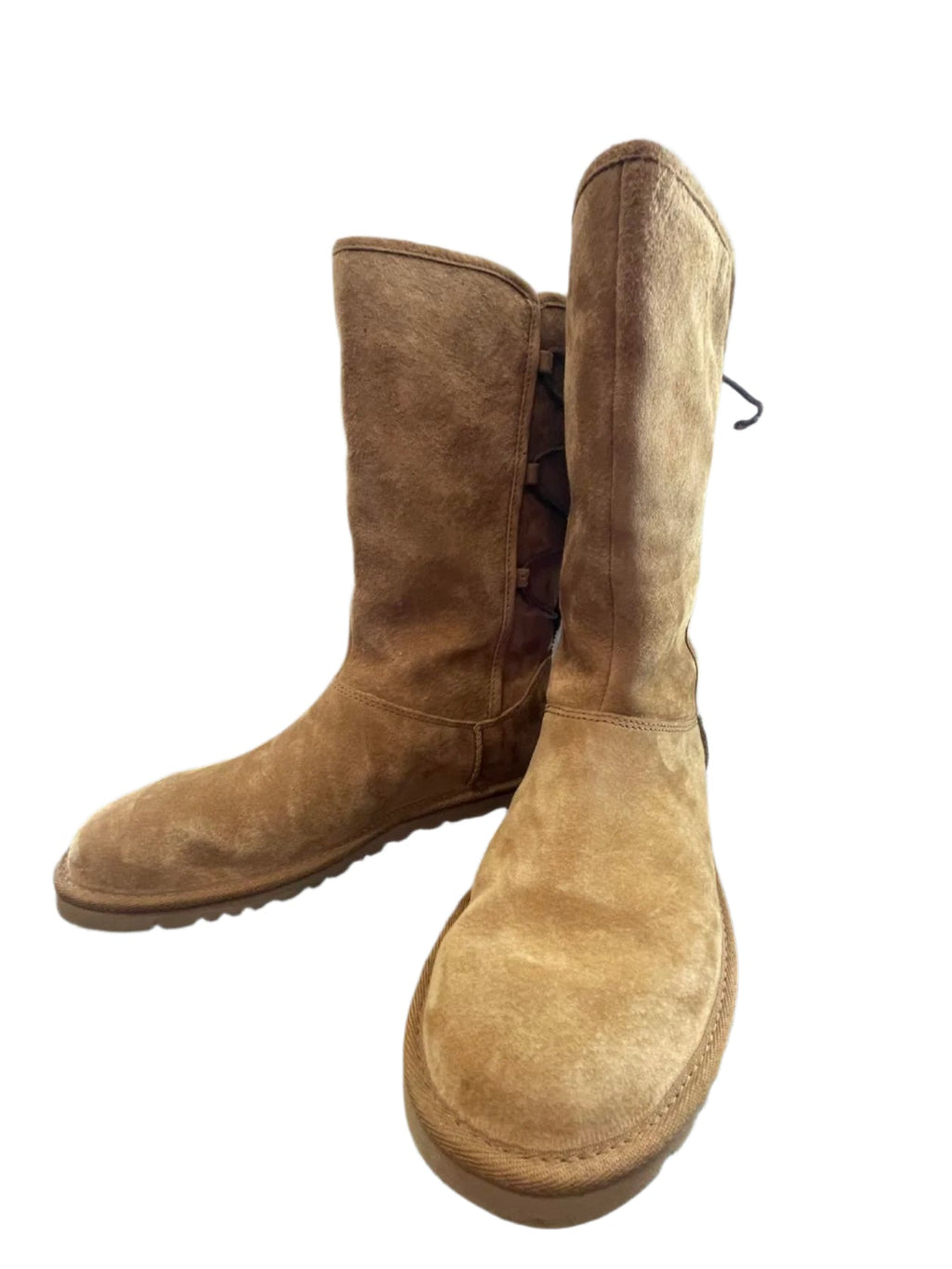 UGG Womens Boots Tall Braided Tasman Chestnut - Brown - 8 - Very Good - Pic 11