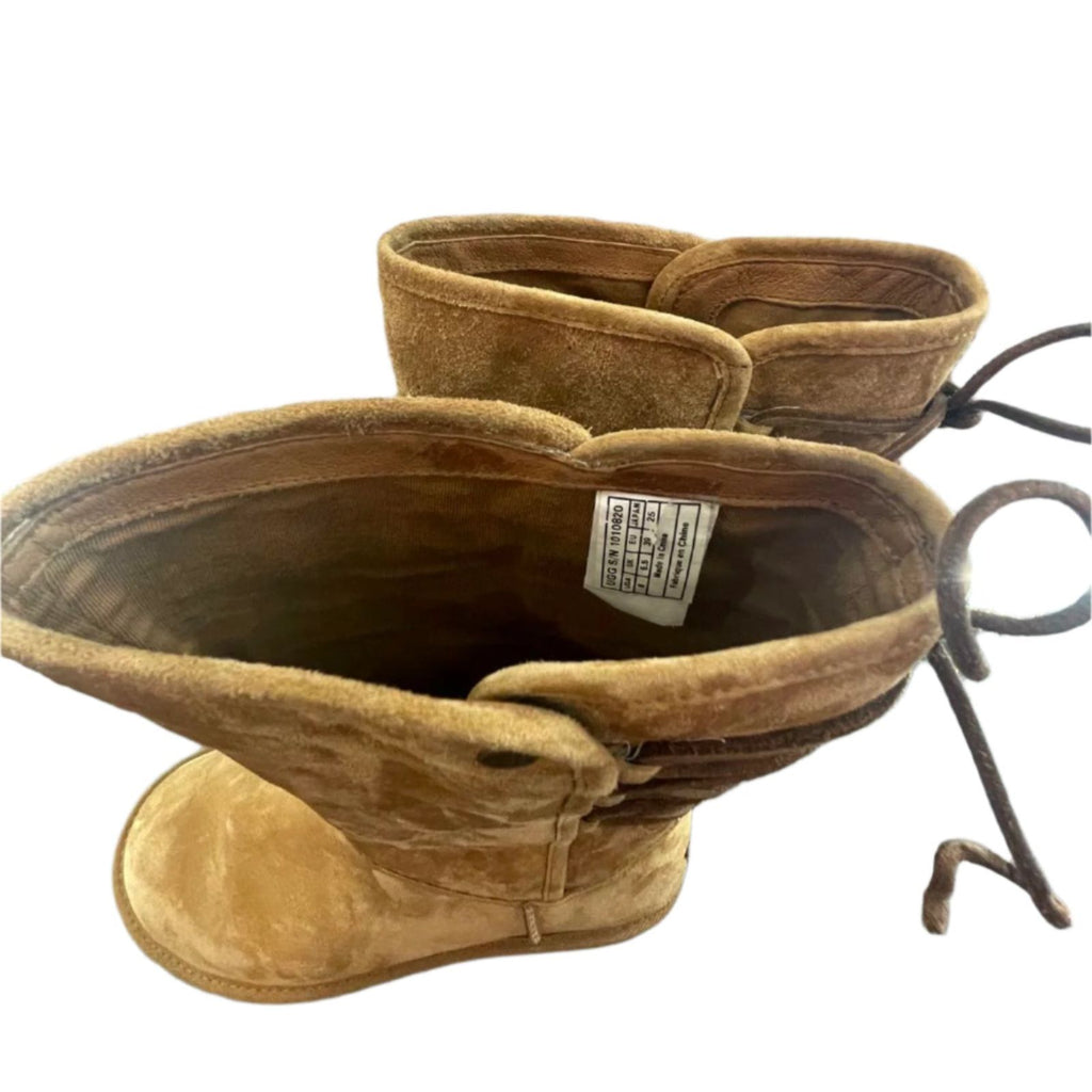 Used Ugg Womens Boots - Tall Braided Tasman | Chestnut Brown | 8