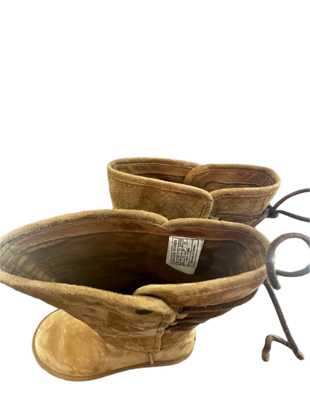 UGG Womens Boots Tall Braided Tasman Chestnut - Brown - 8 - Very Good - Pic 7