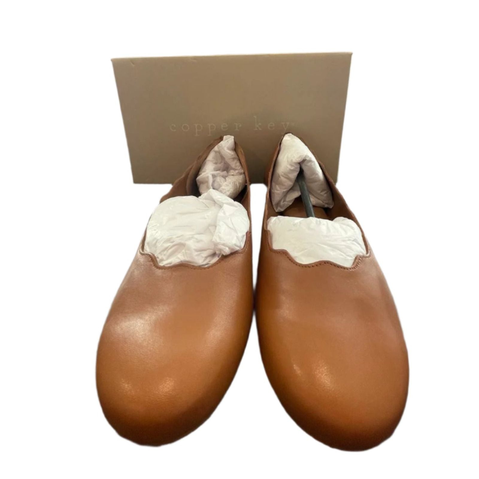 Used Copper Key Womens Flats - Lovely Leather | Brown | 10W