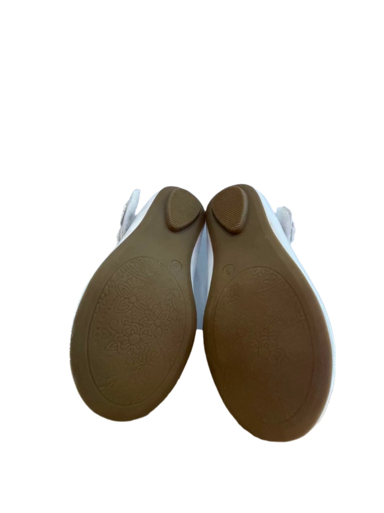 Cupcake Couture Kids Strap Shoes Floral - White - 8M - Very Good - Pic 9