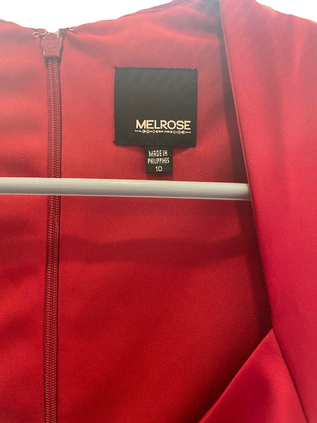 Melrose Womens Dress Cap Sleeve Knee Length Cocktail Chic - Red - 10 - Very Good - Pic 3