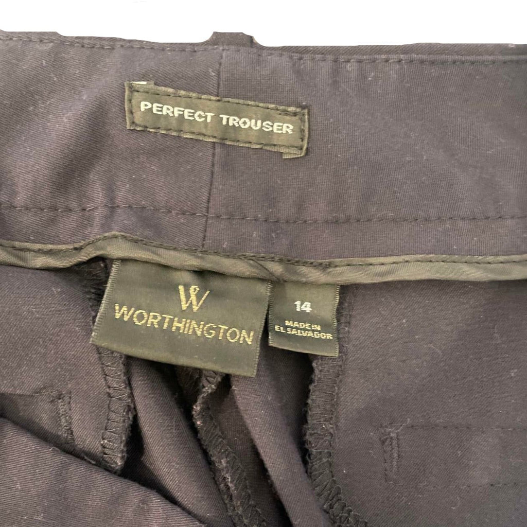 Used Worthington Womens Dress Pants | Navy | 16