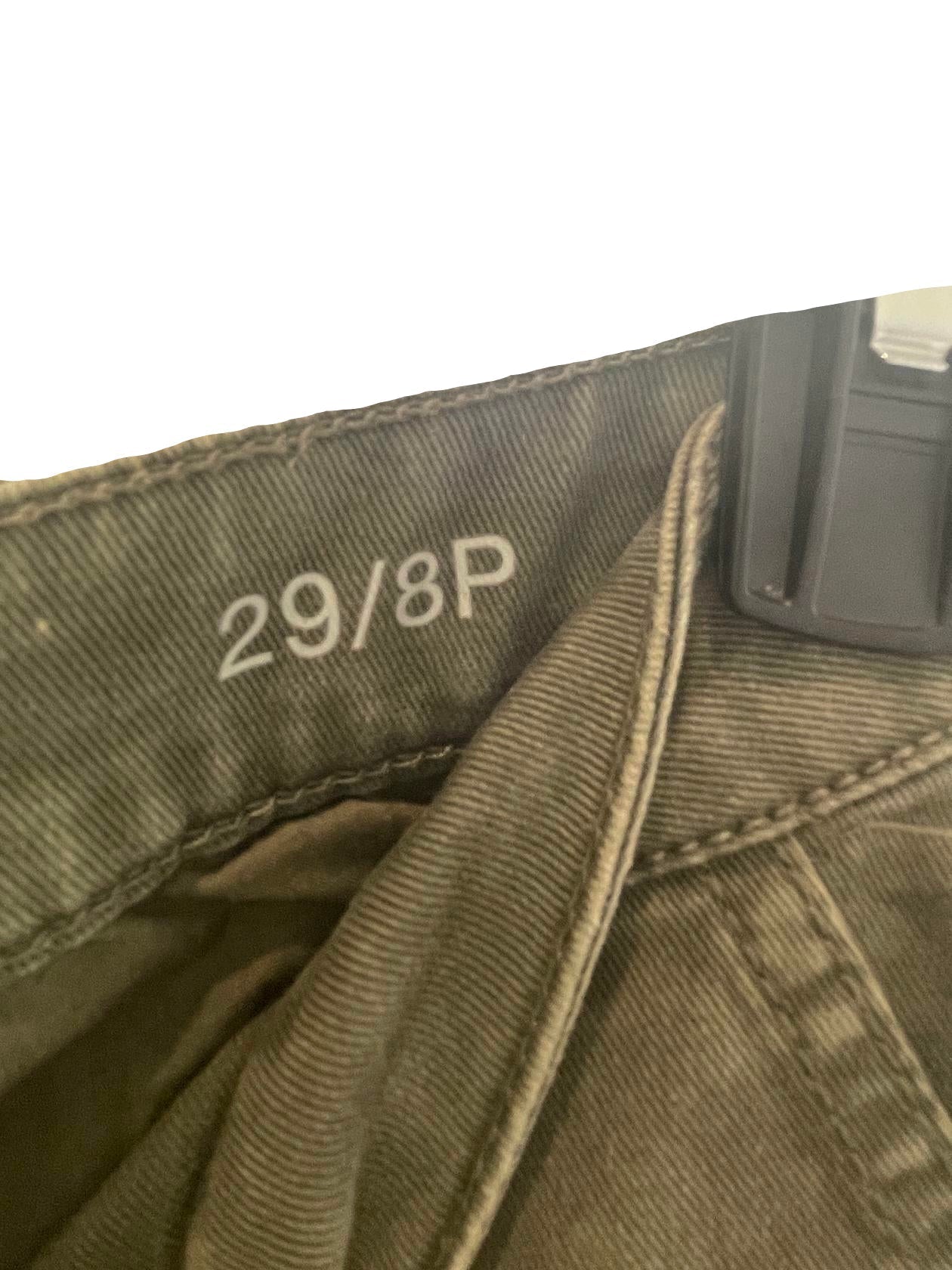 A.N.A. Womens Denim Pants Skinny Ankle Petite - Green - 8P - Very Good - Pic 4