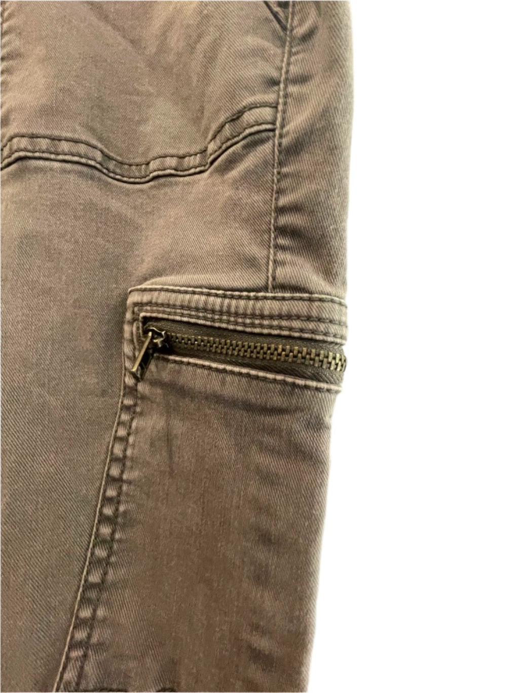 A.N.A. Womens Jeans Cargo Stretch Denim Skinny Ankle - Gray - 4 - Very Good - Pic 6