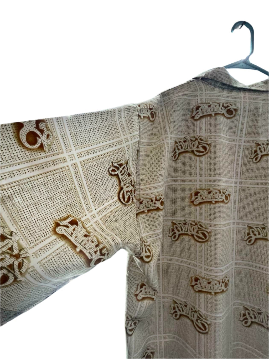 South Pole Mens Short Sleeve Button Down Shirt All-Over Print 82628 - Brown - XXL - Like New - Pic 9