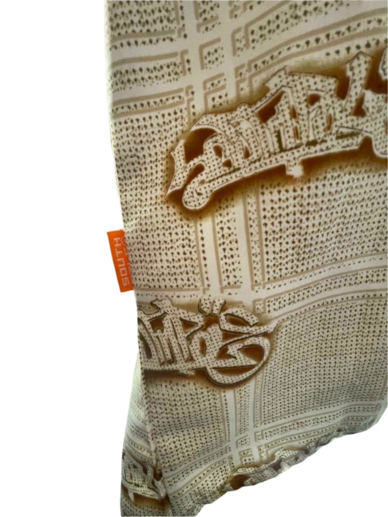 South Pole Mens Short Sleeve Button Down Shirt All-Over Print 82628 - Brown - XXL - Like New - Pic 4