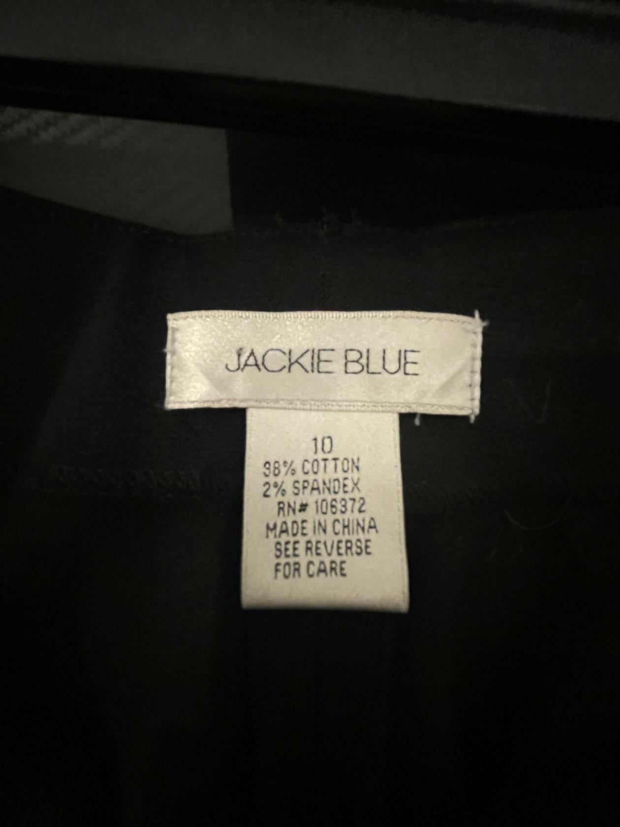 Jackie Blue Womens Dress Pants Trousers - Black - 10 - Very Good - Pic 7