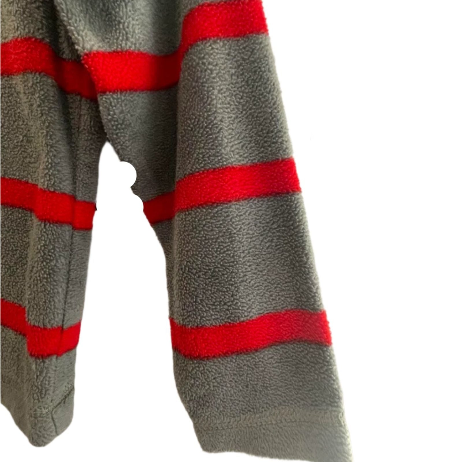 Used Children's Place Boys Pullover - Striped Zip-Up | Gray | 5/6