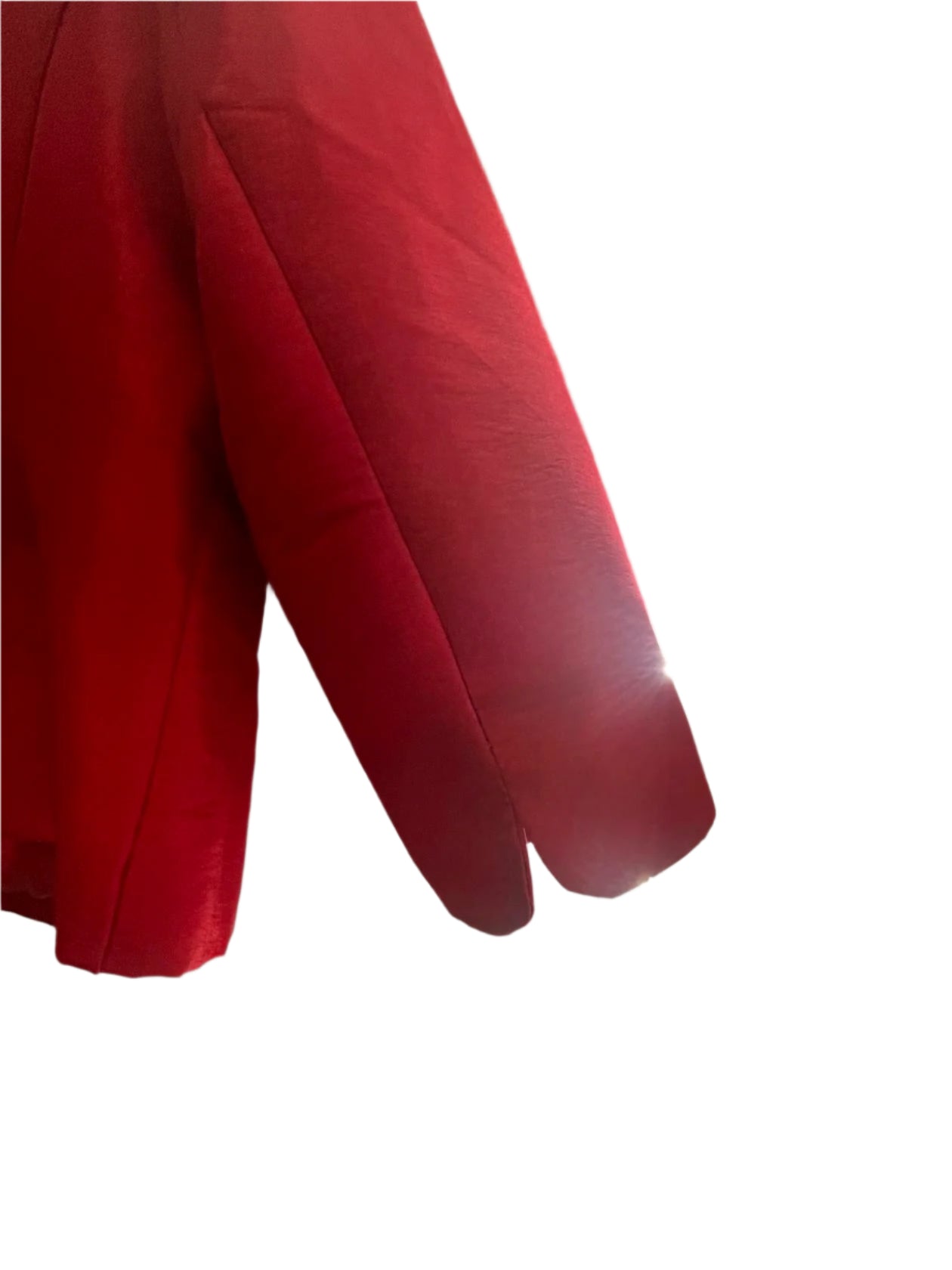 Nicolette Womens Blazer Ruffles Bedazzled Buttons Formal Casual - Red - 18 - Very Good - Pic 9