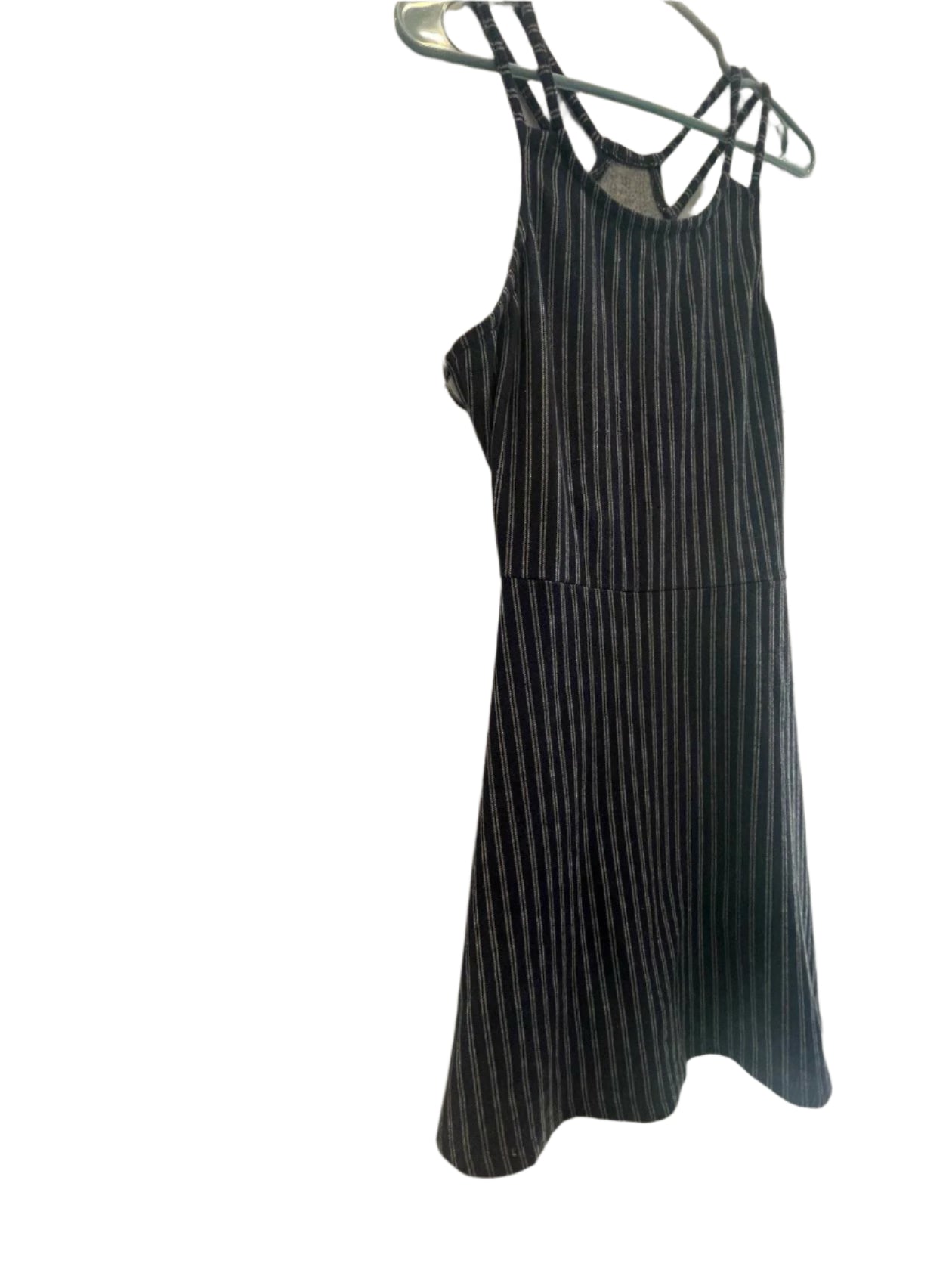 Derek Heart Womens Dress Striped Maxi Strap - Blue - Large - Very Good - Pic 4