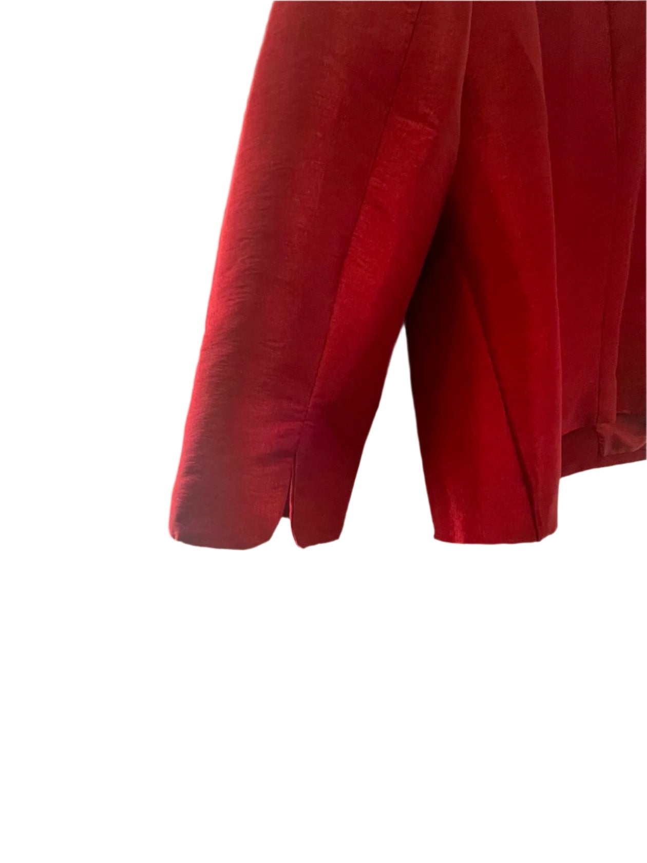 Nicolette Womens Blazer Ruffles Bedazzled Buttons Formal Casual - Red - 18 - Very Good - Pic 7