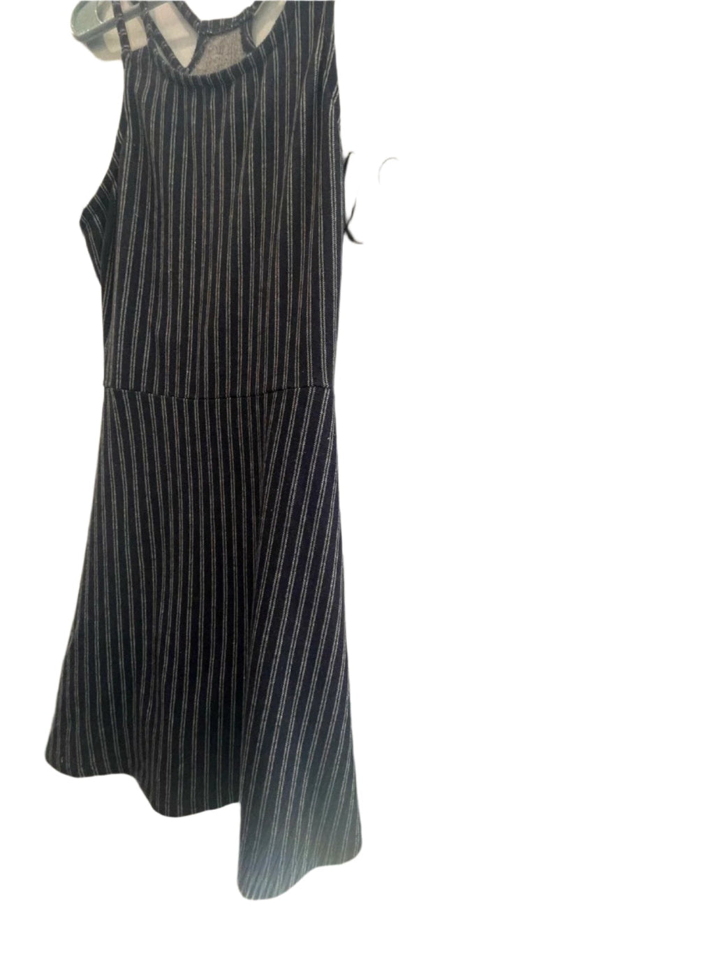 Derek Heart Womens Dress Striped Maxi Strap - Blue - Large - Very Good - Pic 3
