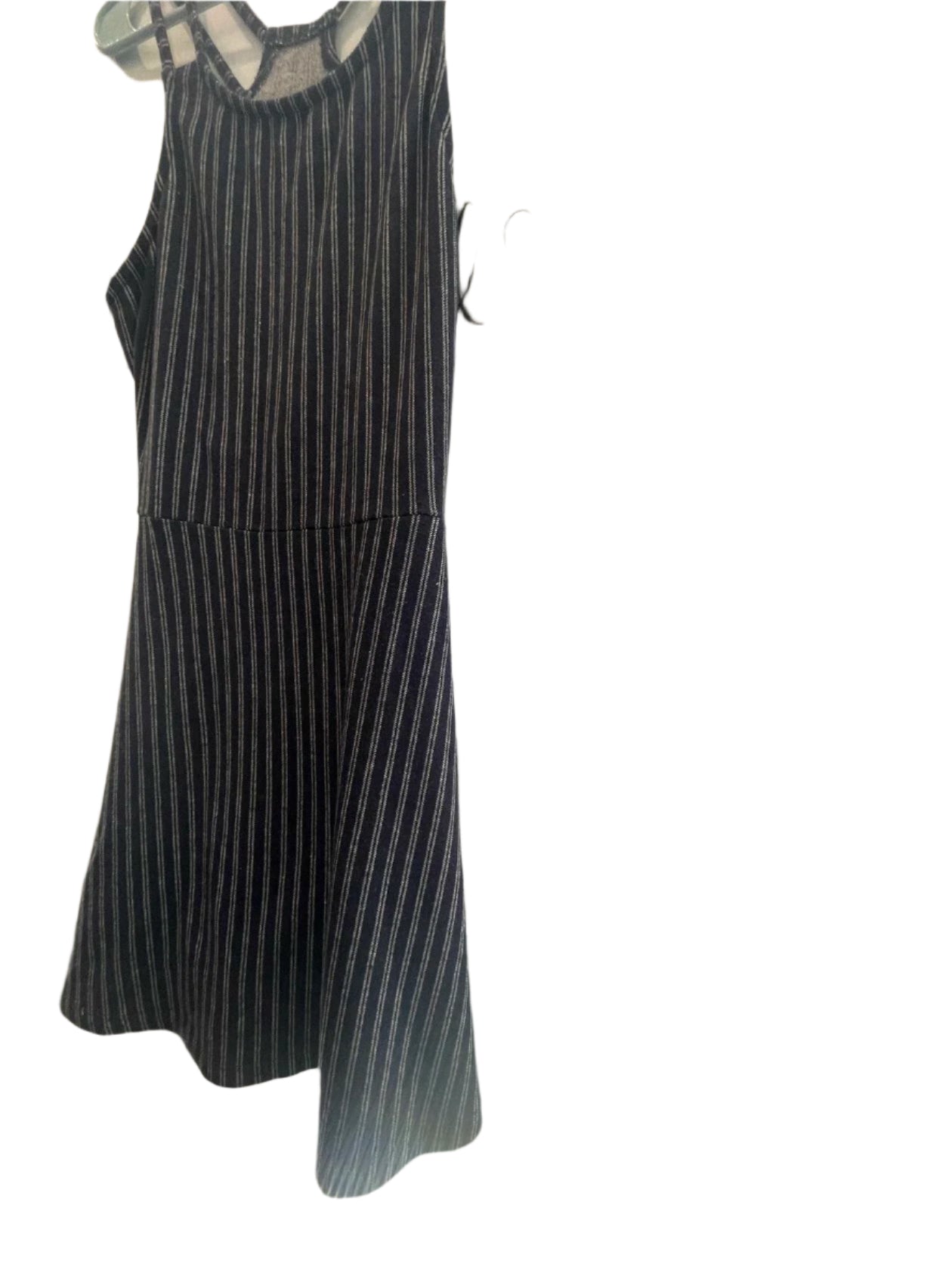 Derek Heart Womens Dress Striped Maxi Strap - Blue - Large - Very Good - Pic 3