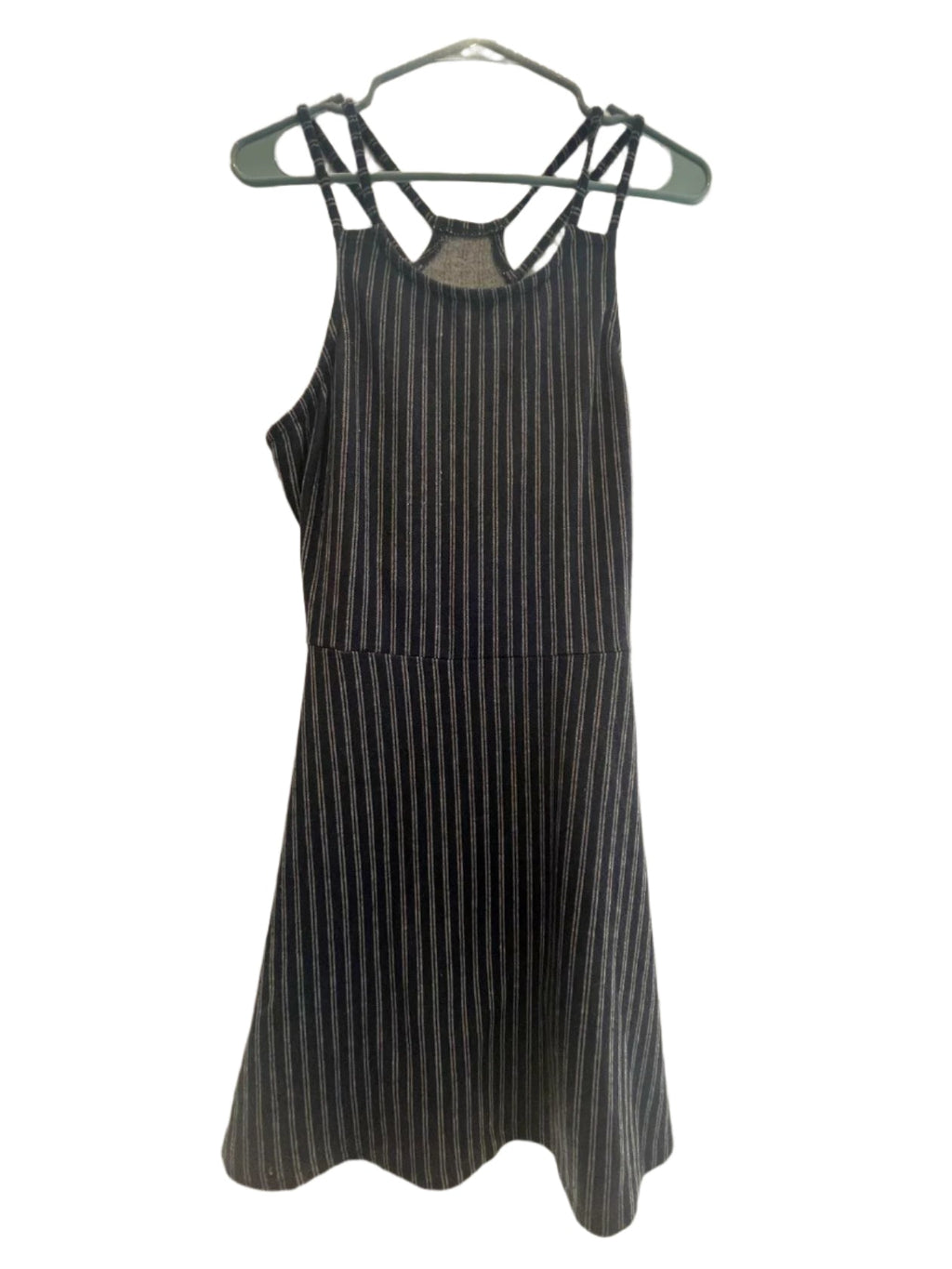 Derek Heart Womens Dress Striped Maxi Strap - Blue - Large - Very Good - Pic 5