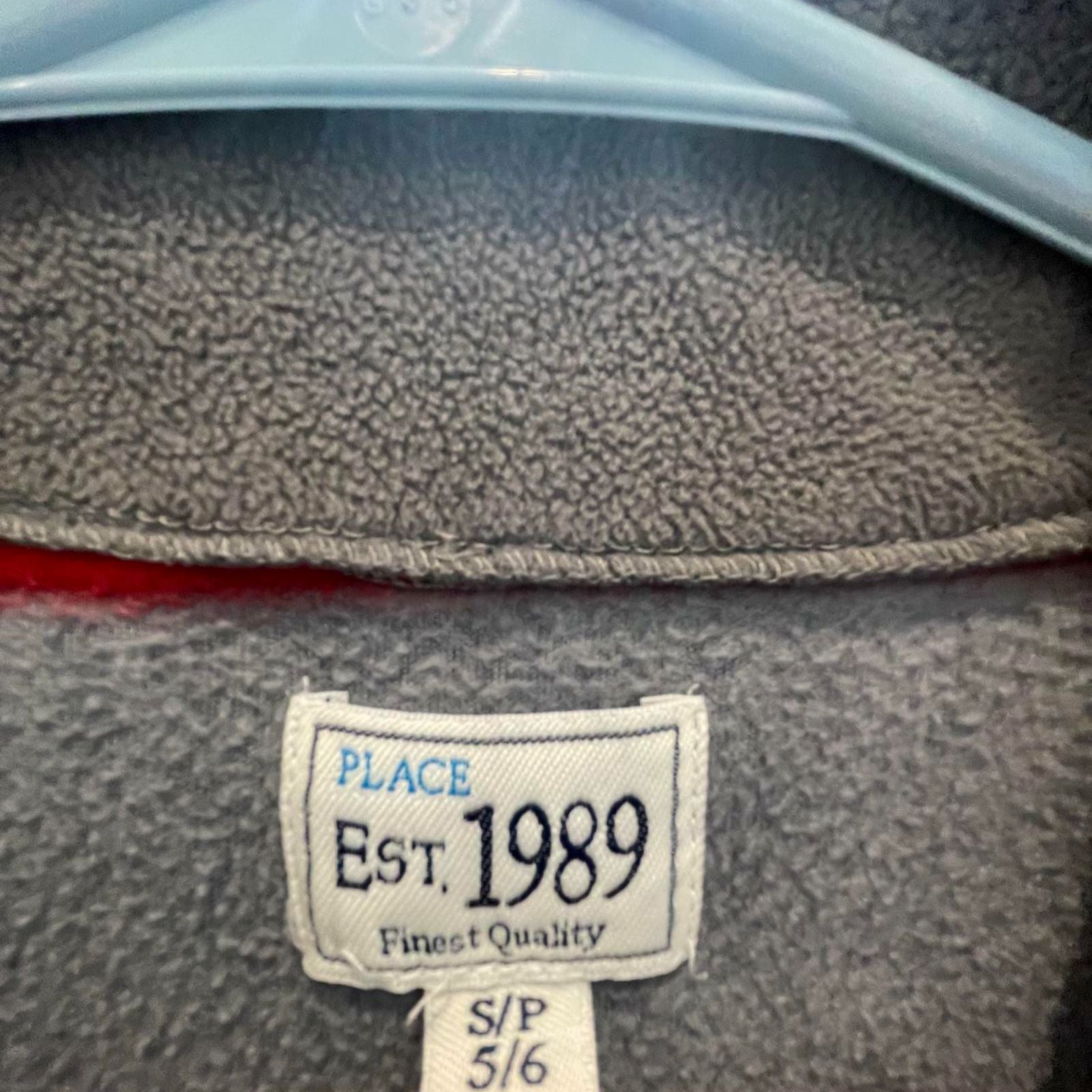 Used Children's Place Boys Pullover - Striped Zip-Up | Gray | 5/6