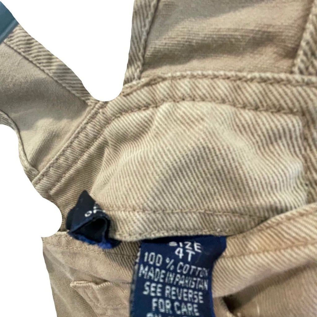 Used Cherokee Little Boys Overalls | Beige | 4T