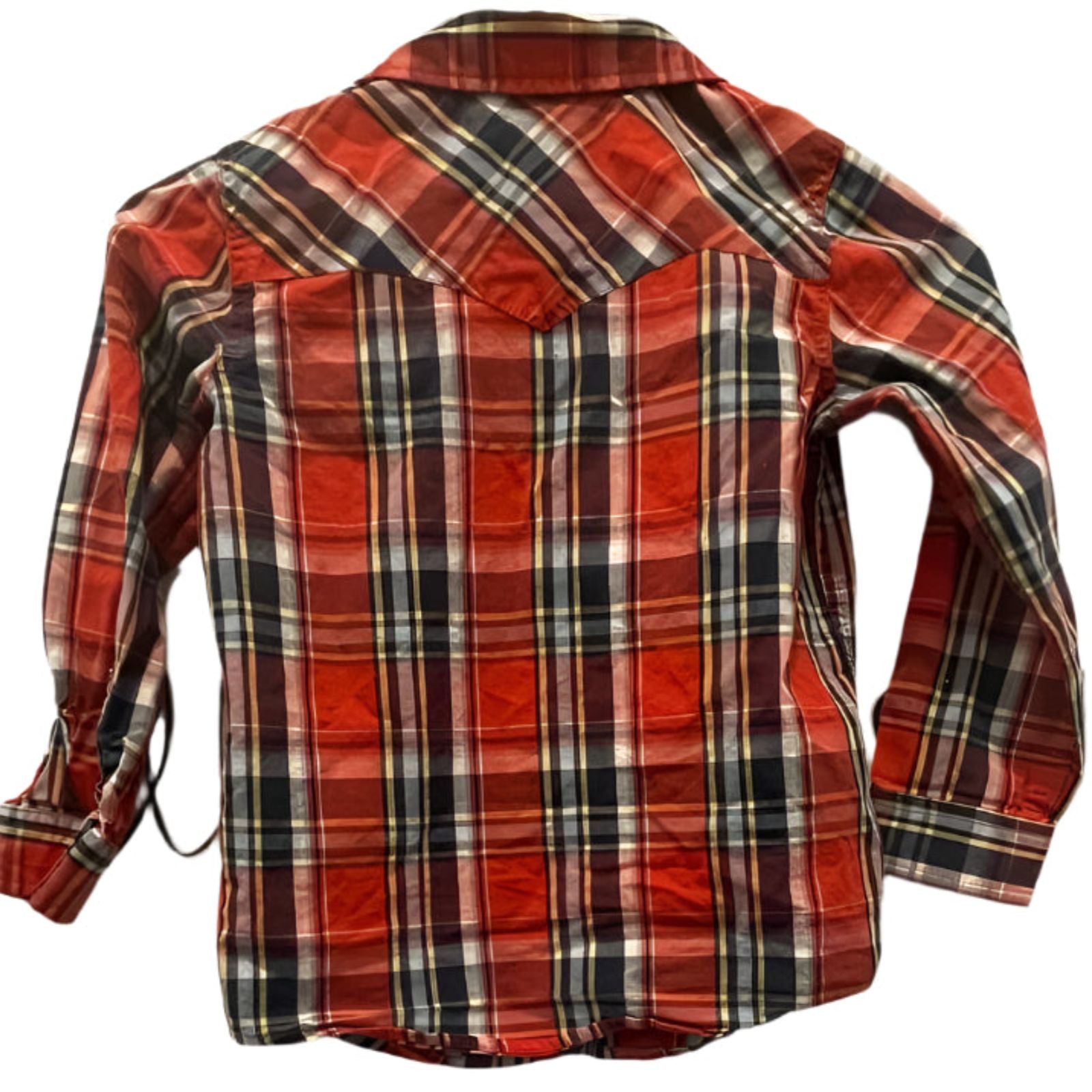 Used Little Levi's Boys Button-Down Shirt - Long Sleeve Plaid | Blue | Small