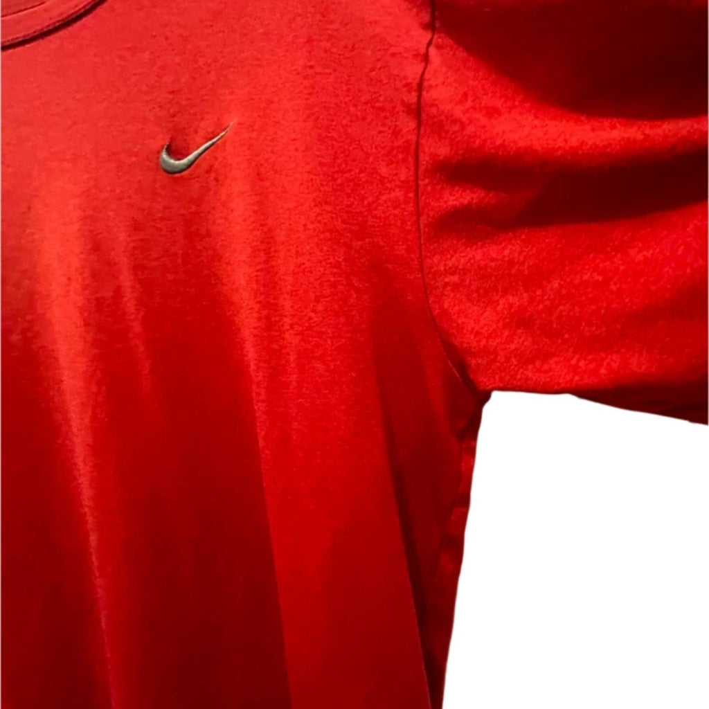 Used Nike Mens Dri-FIT T-Shirt | Stitched Logo | Red | Small